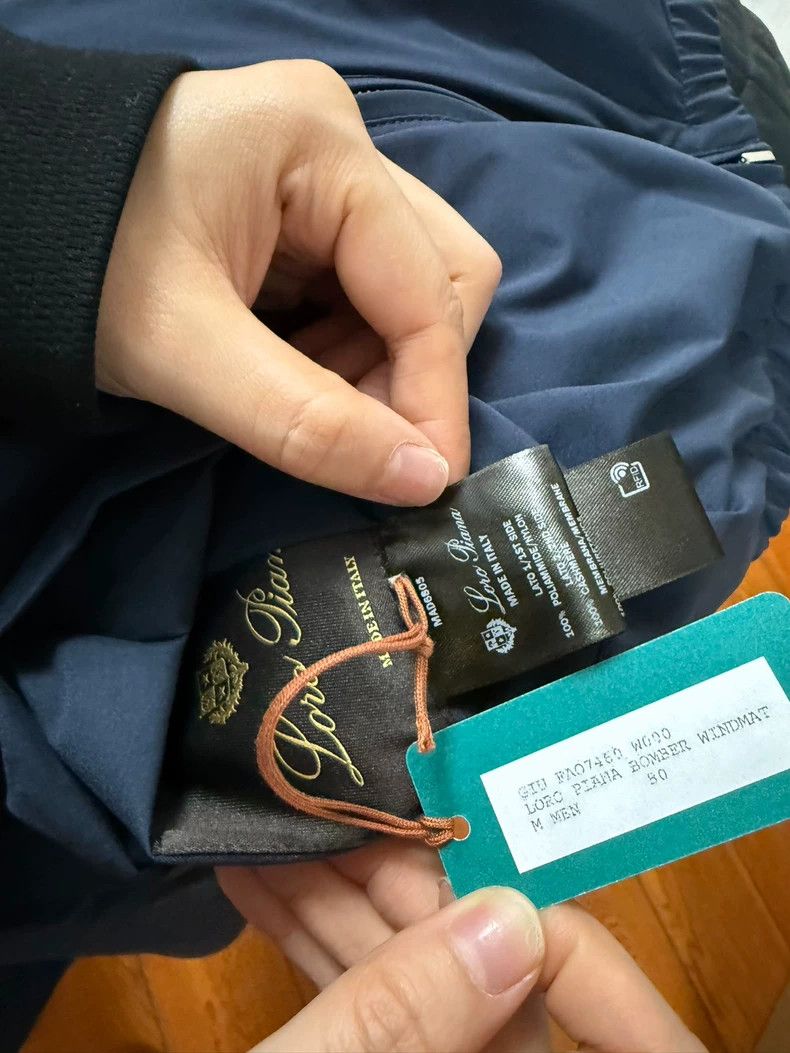 Loro Piana LORO PIANA Solid color double-sided stand collar zipper lo Size US M / EU 48-50 / 2 - 5 Thumbnail