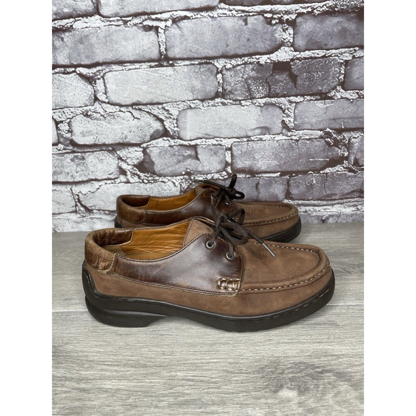 Bally VTG Bally Grimsela Brown Leather Moc Toe Casual Shoes Women’ Size US 7 / IT 37 - 1 Thumbnail