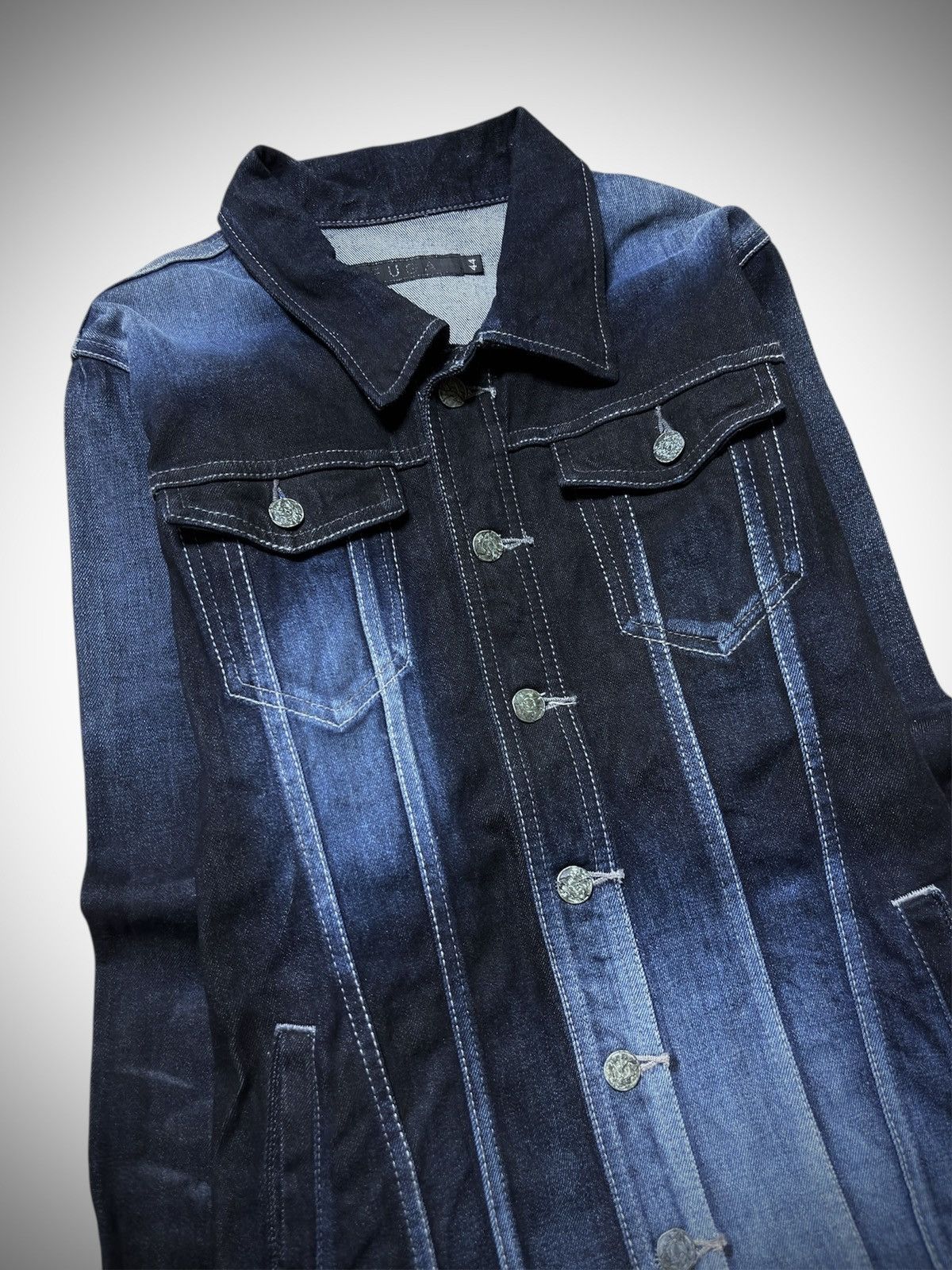 GOSTAR DE FUGA 2000’s Fuga - Vkei Style Whiskers Denim Jacket Size US S / EU 44-46 / 1 - 2 Thumbnail