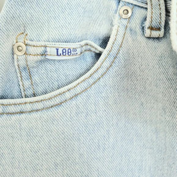 Lee 90s Lt Wash High Waisted Mom Jeans Denim Fall Spring School Size 36" / US 14 / IT 50 - 7 Thumbnail
