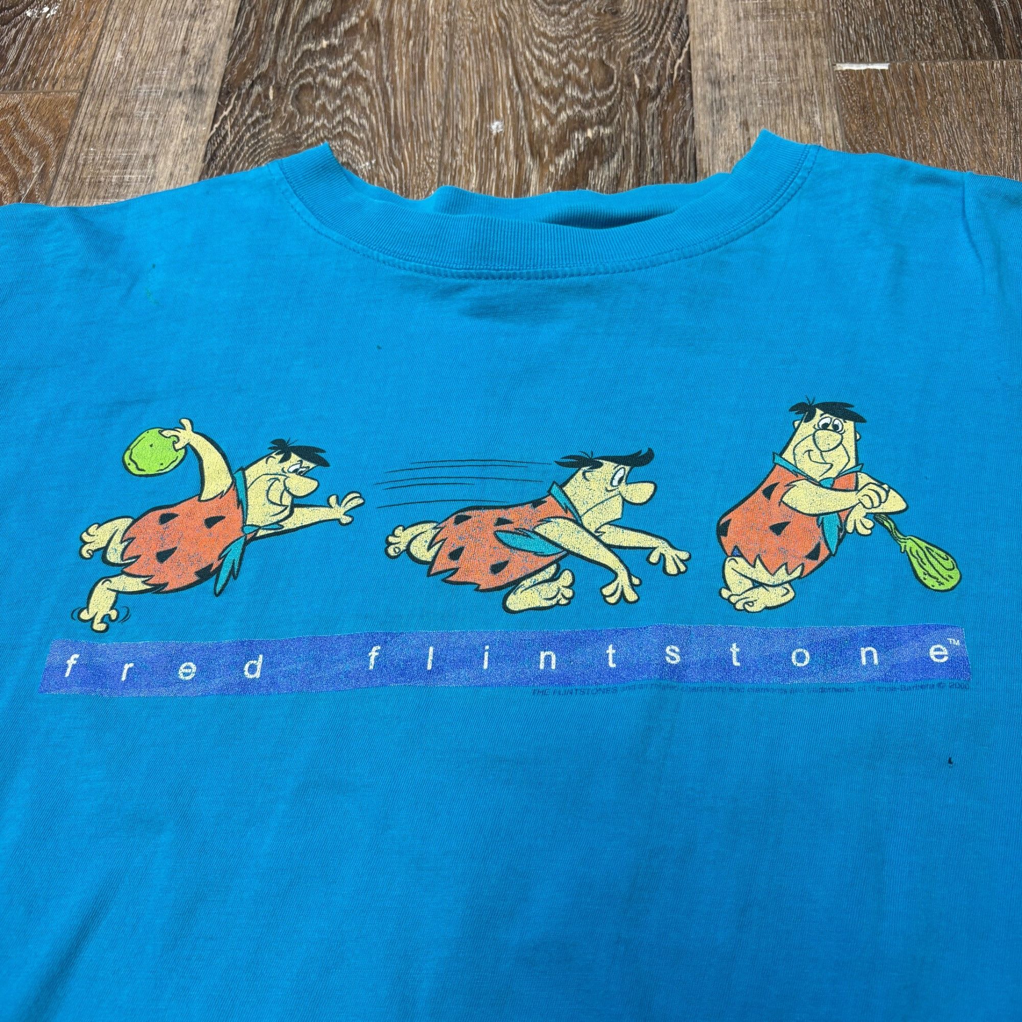 Vintage M - Vintage Rare Fred Flintstone Blue Graphic T Size US M / EU 48-50 / 2 - 3 Thumbnail