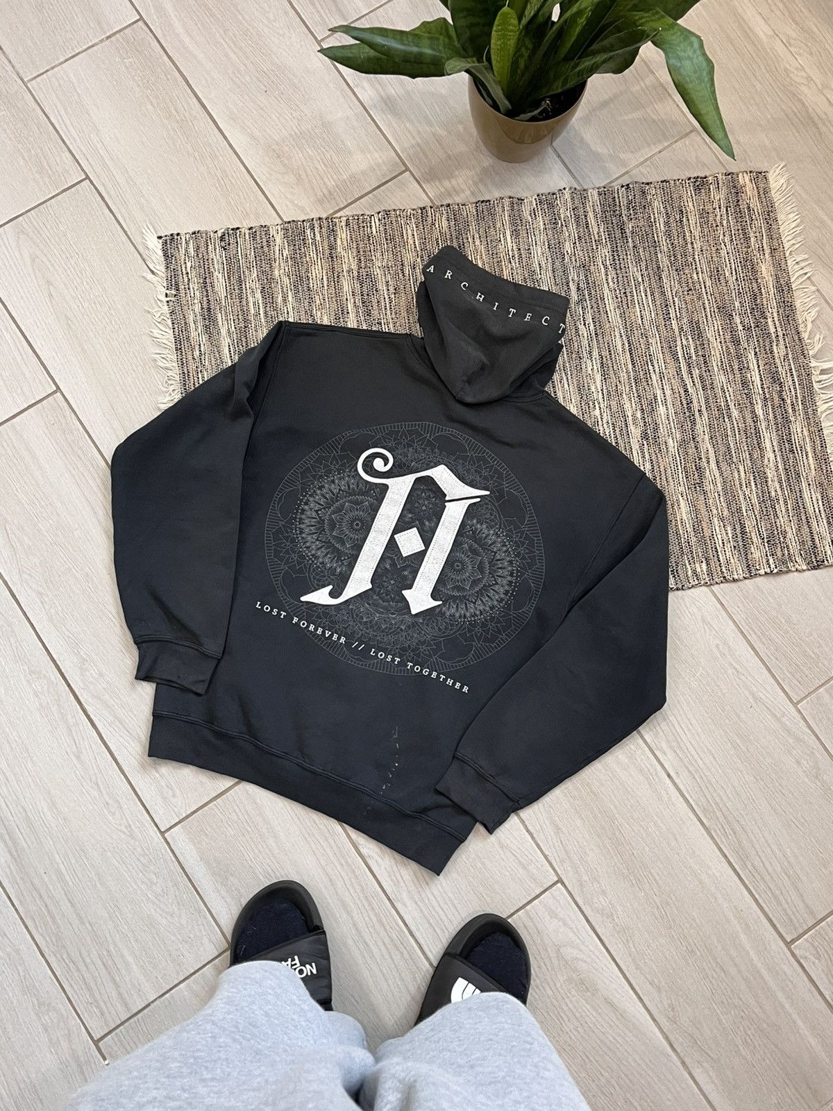 Architect × Band Tees × Vintage Vintage Architects Zip Hoodie Rock Faded Metal Core Graphic Size US M / EU 48-50 / 2 - 3 Thumbnail