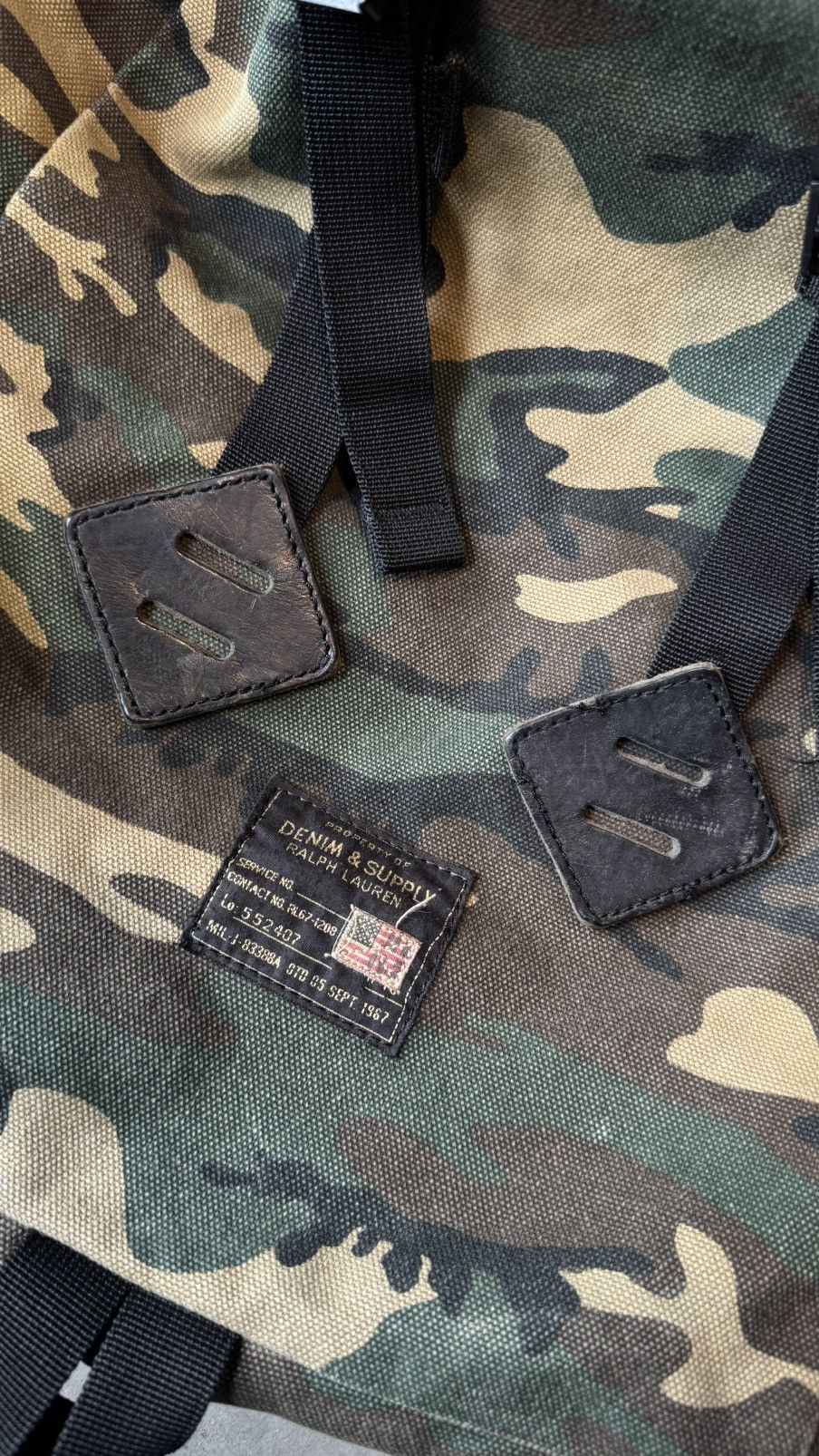 Denim & Supply Ralph Lauren Denim Supply Ralph Lauren Military Denim Camo Backpack Size ONE SIZE - 7 Thumbnail