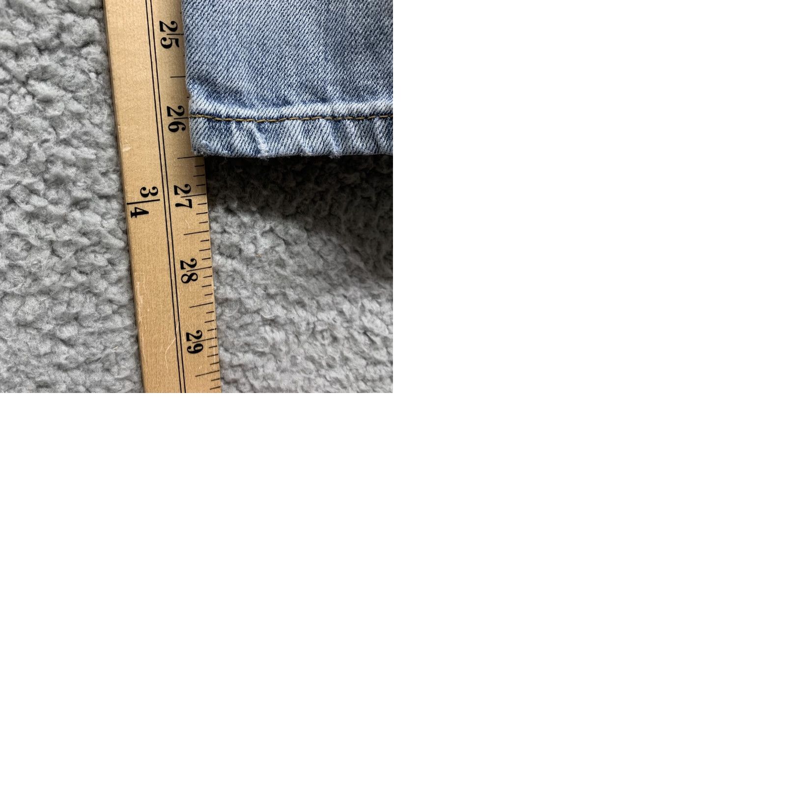 Zara ZARA Basic Z 1975 Jeans Light Wash Distressed 5-Pocket LOGO Regular Size 4 Women Jeans Mid Rise Light Blue - 26.5 Inseam Distressed Size 29" - 9 Thumbnail