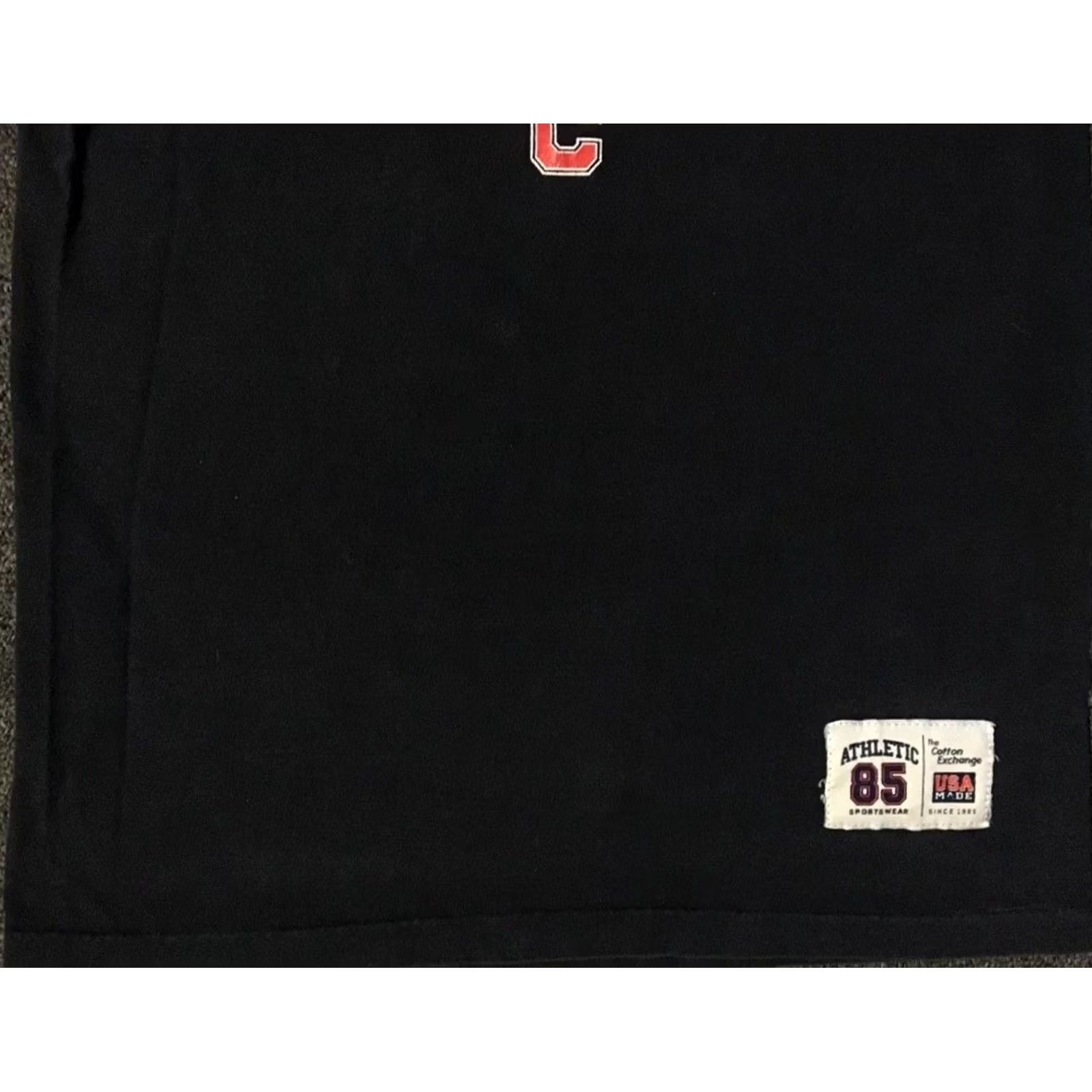Vintage VINTAGE Cortland Football Shirt S 3/4 Sleeve Black USA College Grunge 90s 80s Single Stitch Mens Size US S / EU 44-46 / 1 - 5 Thumbnail