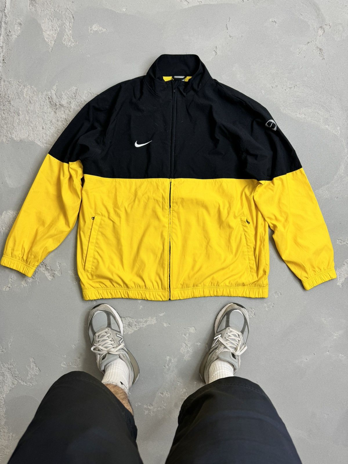 Nike Vintage Nylon Tracksuit Nike Drill Swoosh Hype Y2K Hype Size US 36 / EU 52 - 2 Thumbnail