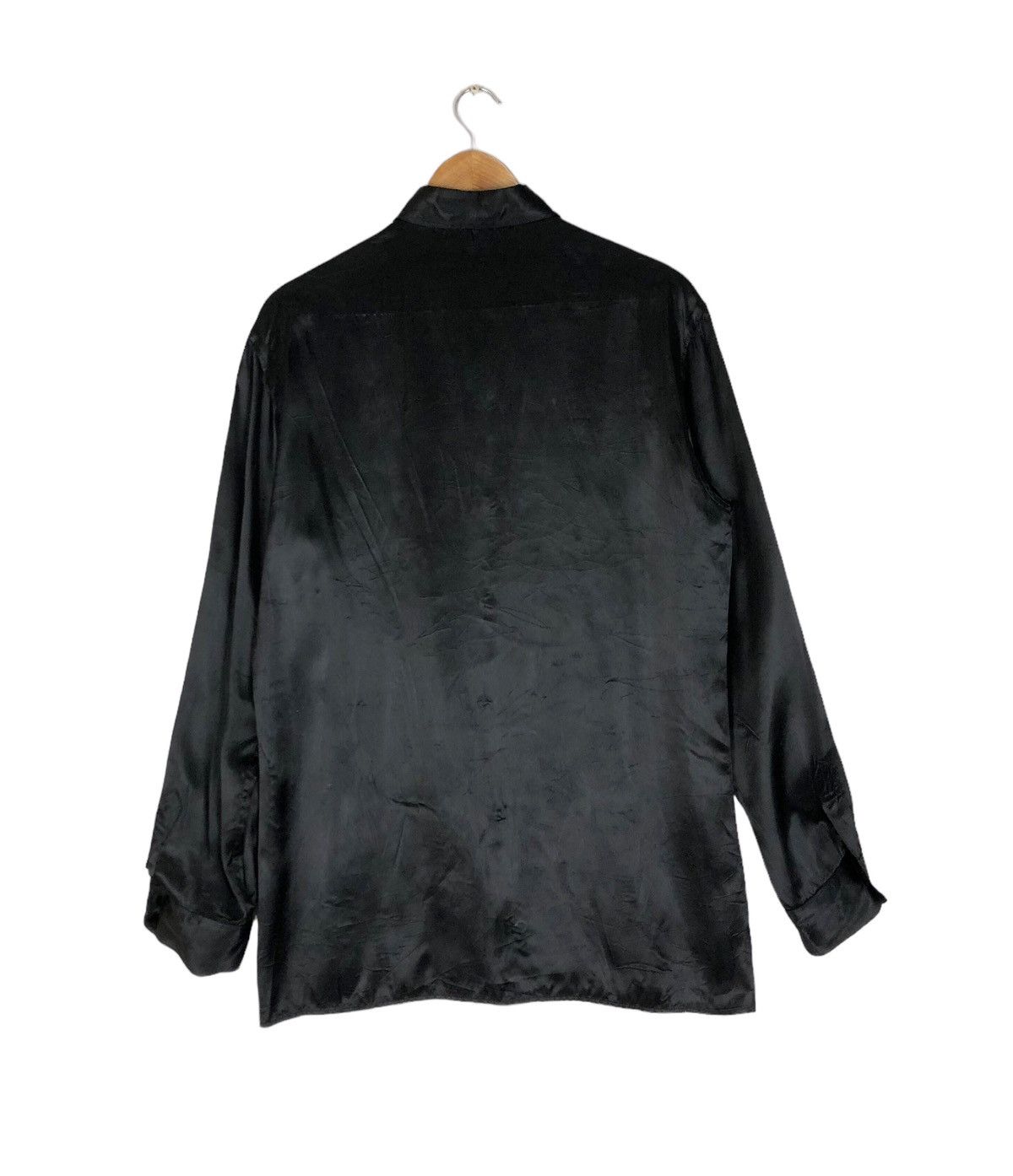 Vintage × agnes b. Rayon Agnes B Black Button Ups Shirt Size US XS / EU 42 / 0 - 2 Thumbnail