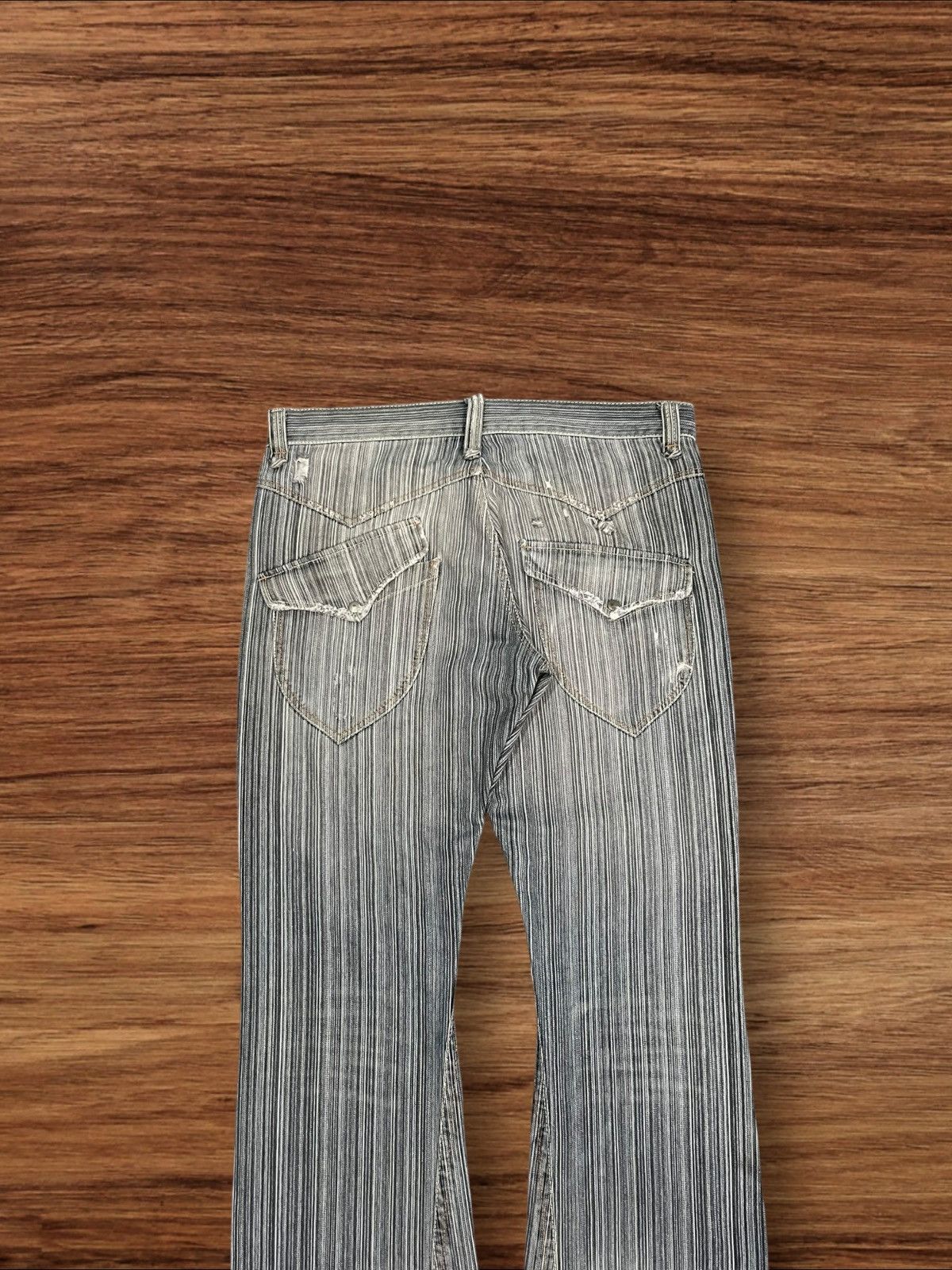 If Six Was Nine ⚡️Flare⚡️Vintage Japanese Brand Ikka Button Fly Flare Jeans Size US 34 / EU 50 - 8 Thumbnail