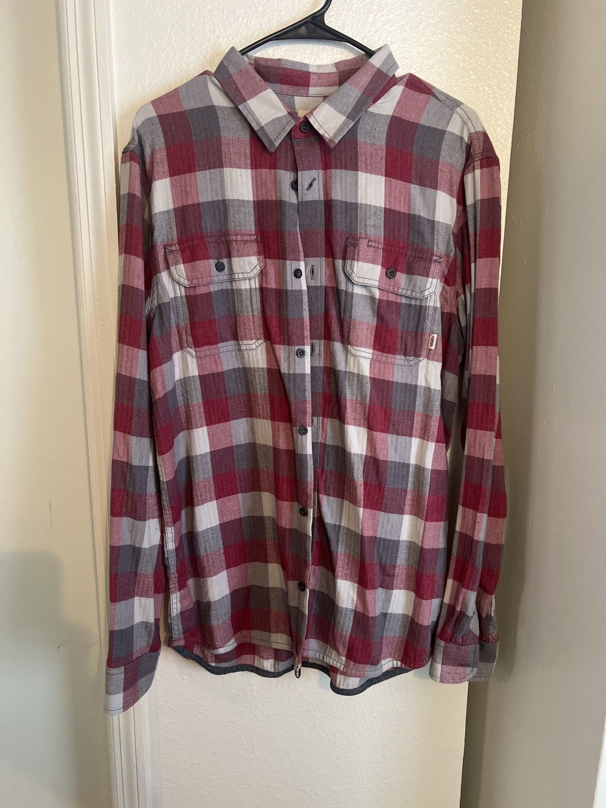 Vans Red and Grey Vans Button Up Flannel Size US L / EU 52-54 / 3 - 1 Thumbnail