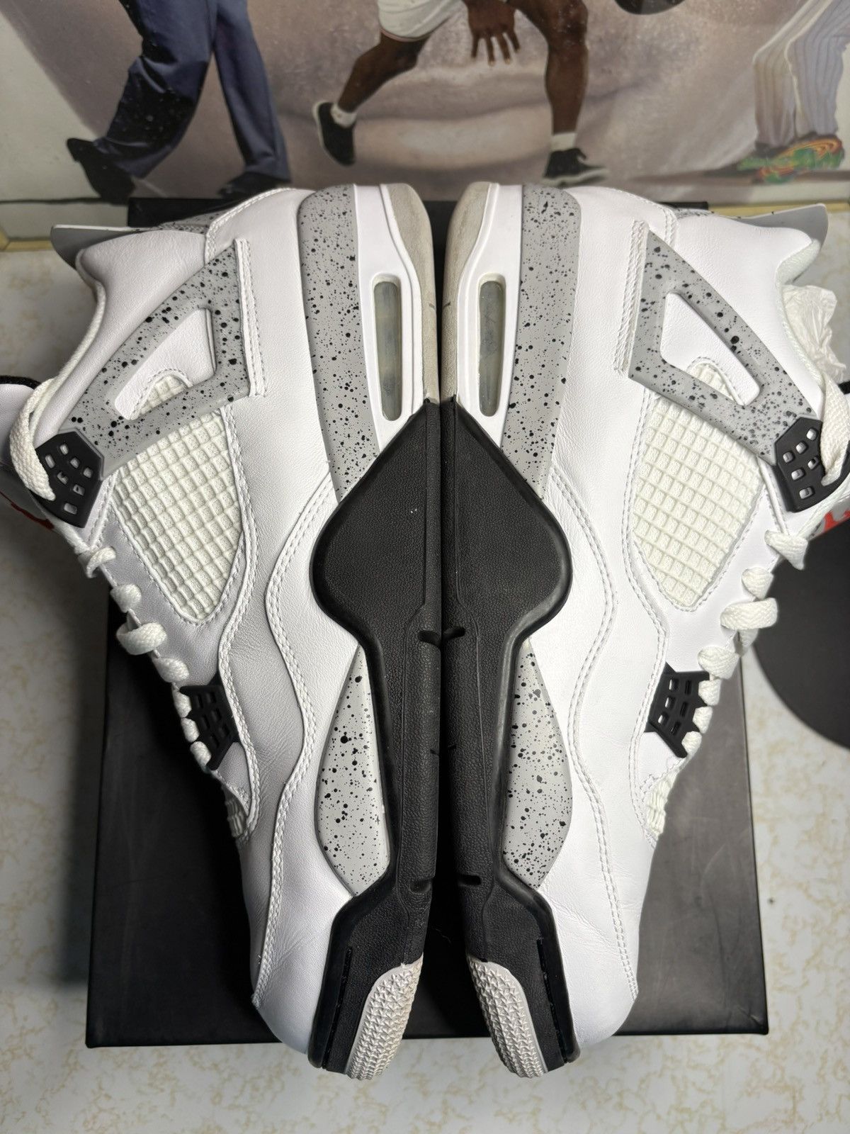 Jordan Brand Air Jordan 4 Retro OG white cement Size US 12 / EU 45 - 4 Thumbnail