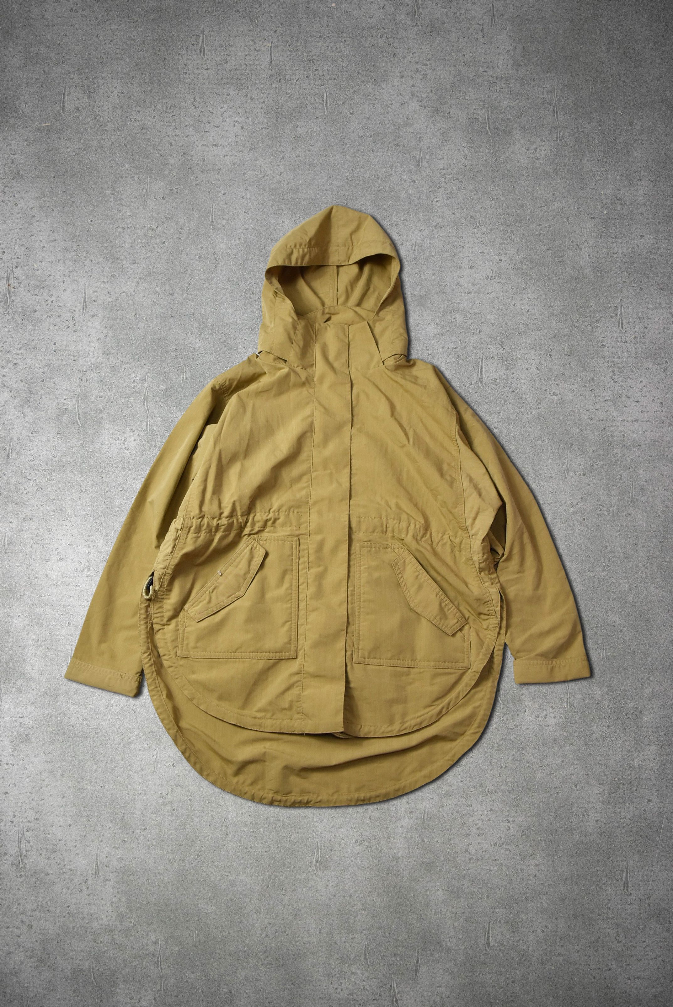 image of Muji Tech Nylon Jacket 14-5-72 75 in Beige Brown, Men's (Size Small)