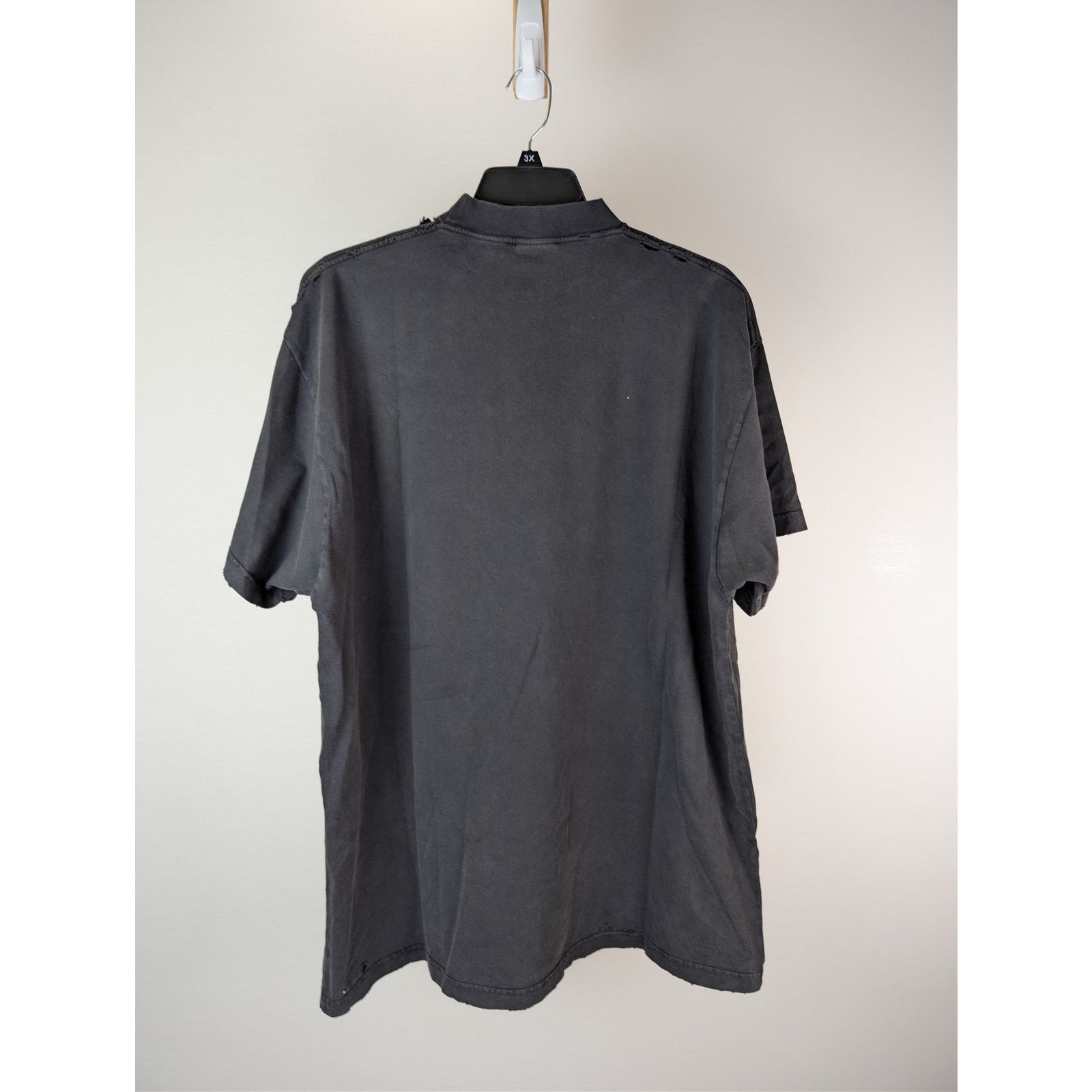 Balenciaga o1rshd1 3B Liquified Vintage Jersey Oversized T-Shirt Size US XL / EU 56 / 4 - 13 Thumbnail