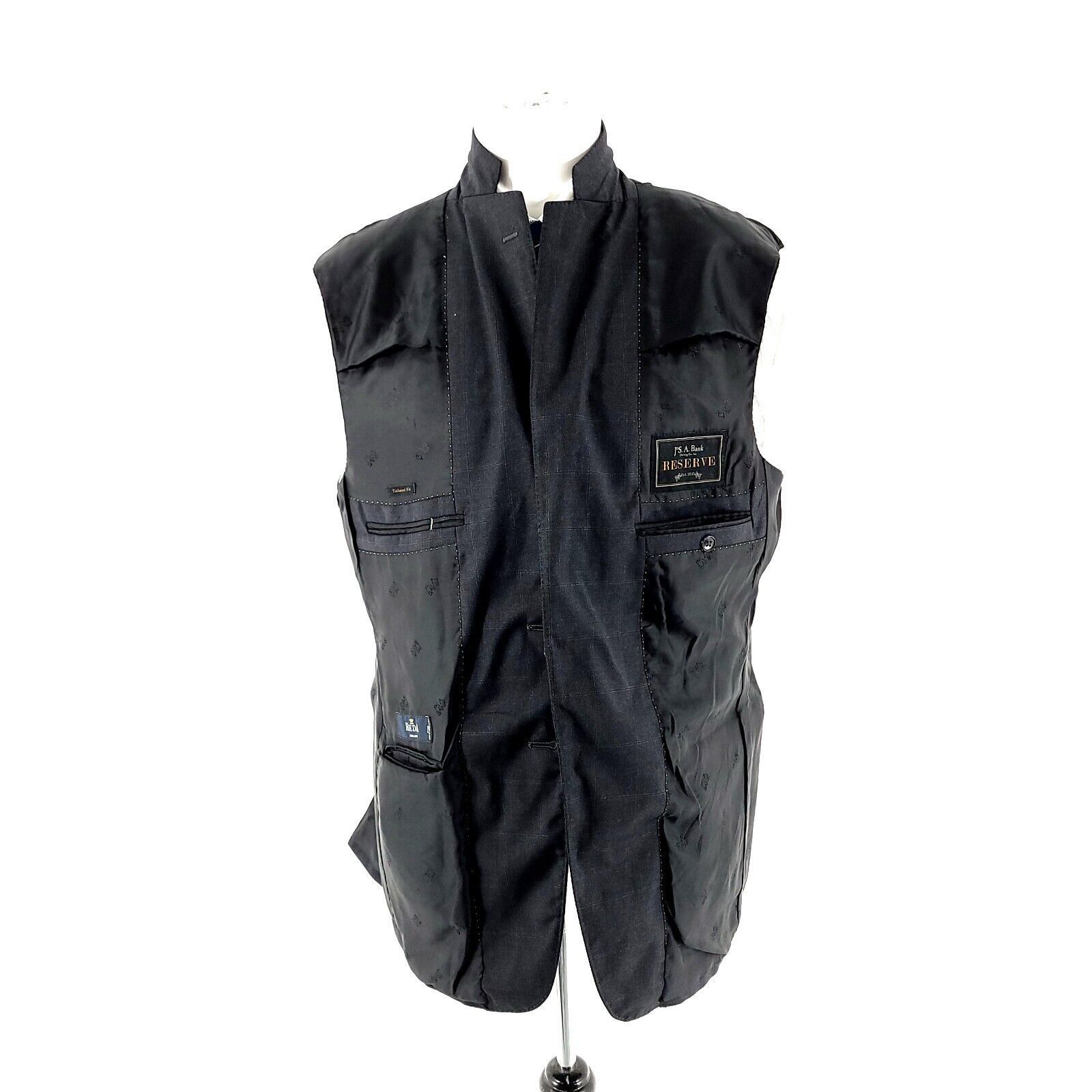 Jos. A. Bank Jos A Bank Reserve Reda Super 110s Wool 2 Button Suit Jacket Size 40R - 12 Thumbnail