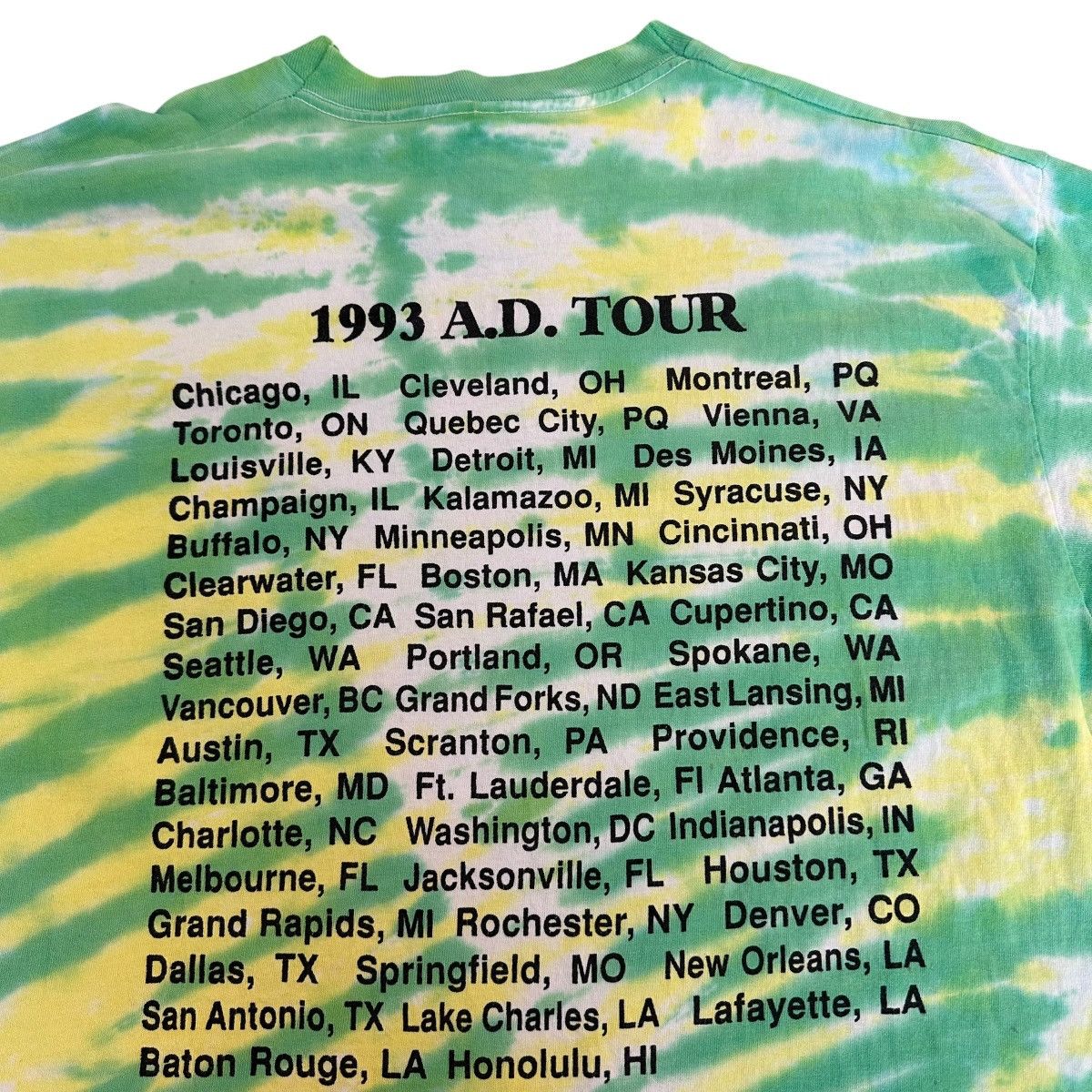 Vintage Vintage 1993 Jesus A.D Tour tie-dye tour shirt size XL Size US XL / EU 56 / 4 - 6 Thumbnail