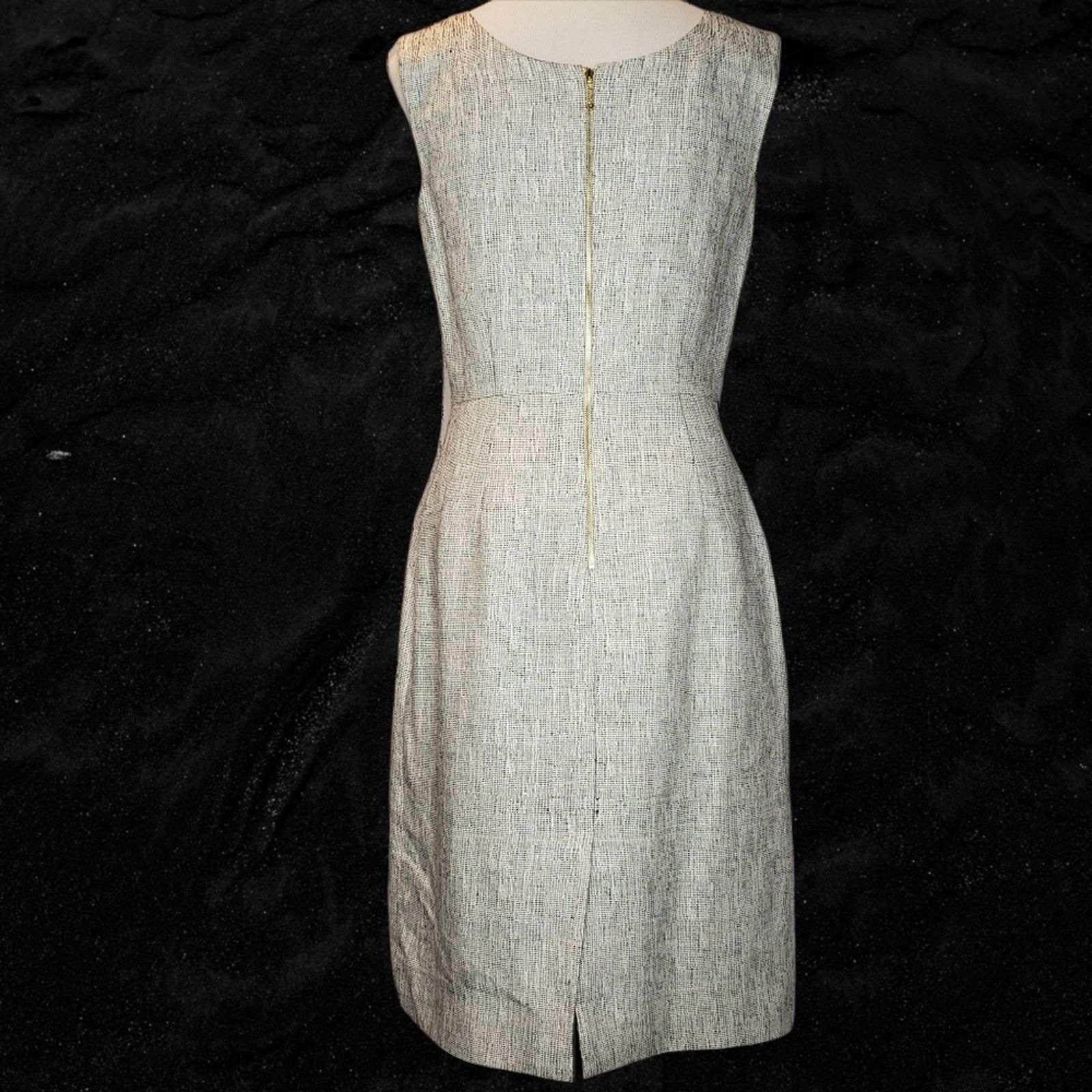 Kate Spade Kate Spade Gold-Zip Linen Blend Career dress Sz 8 Size M / US 6-8 / IT 42-44 - 2 Thumbnail
