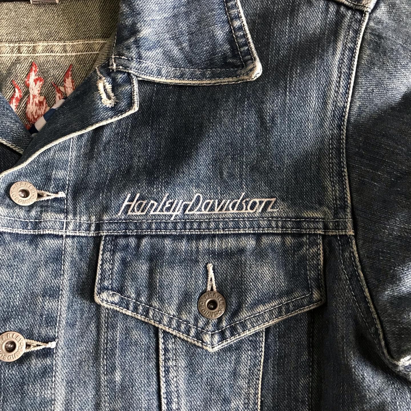 Harley Davidson × Vintage ❌SOLD OUT❌ Vintage Harley Davidson Denim CHROME SWEET CHROME Size US M / EU 48-50 / 2 - 7 Thumbnail