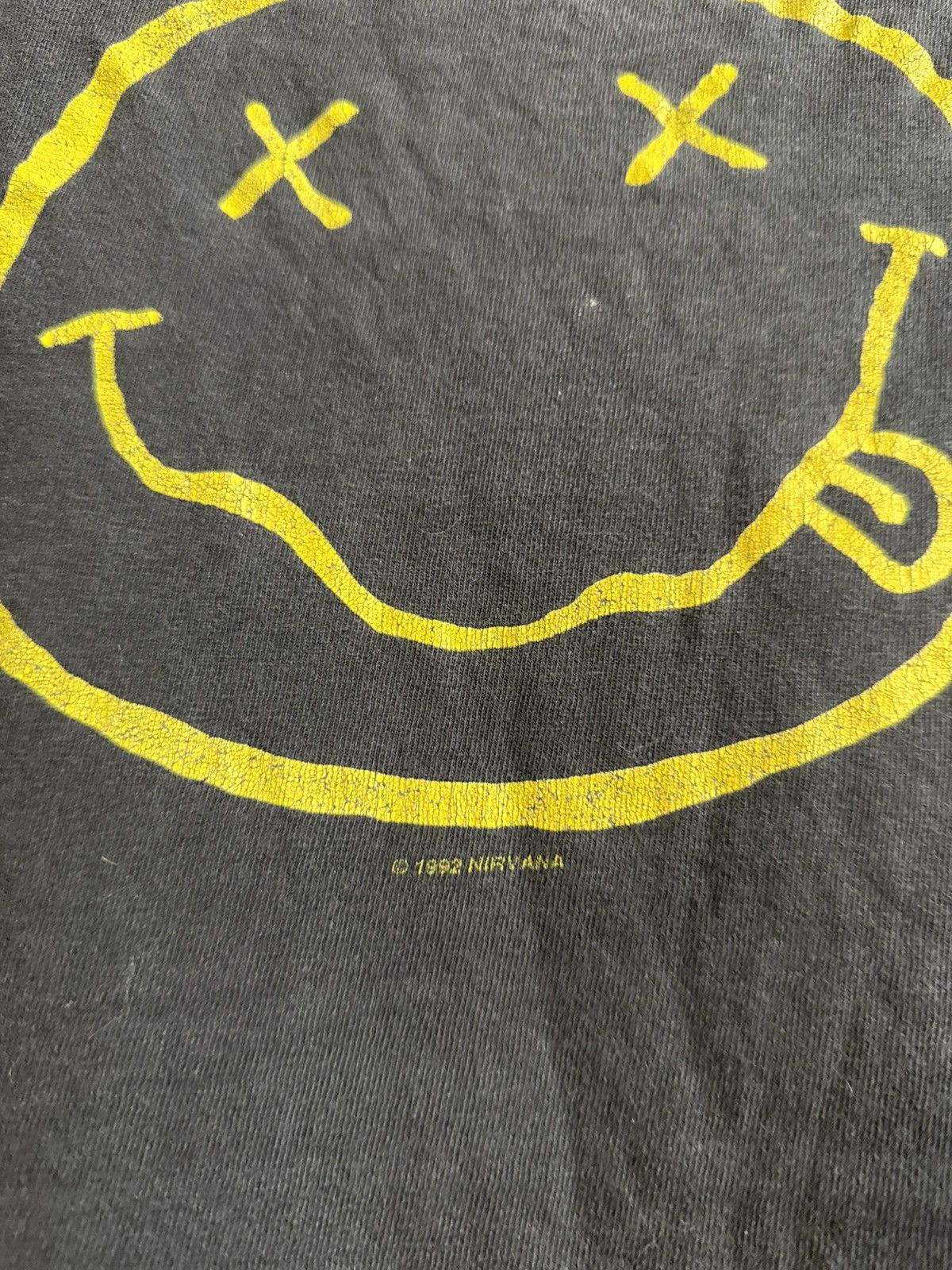 Band Tees Vintage 1992 Nirvana Smiley Face Tee grunge band 90s Cobain Size US M / EU 48-50 / 2 - 3 Thumbnail