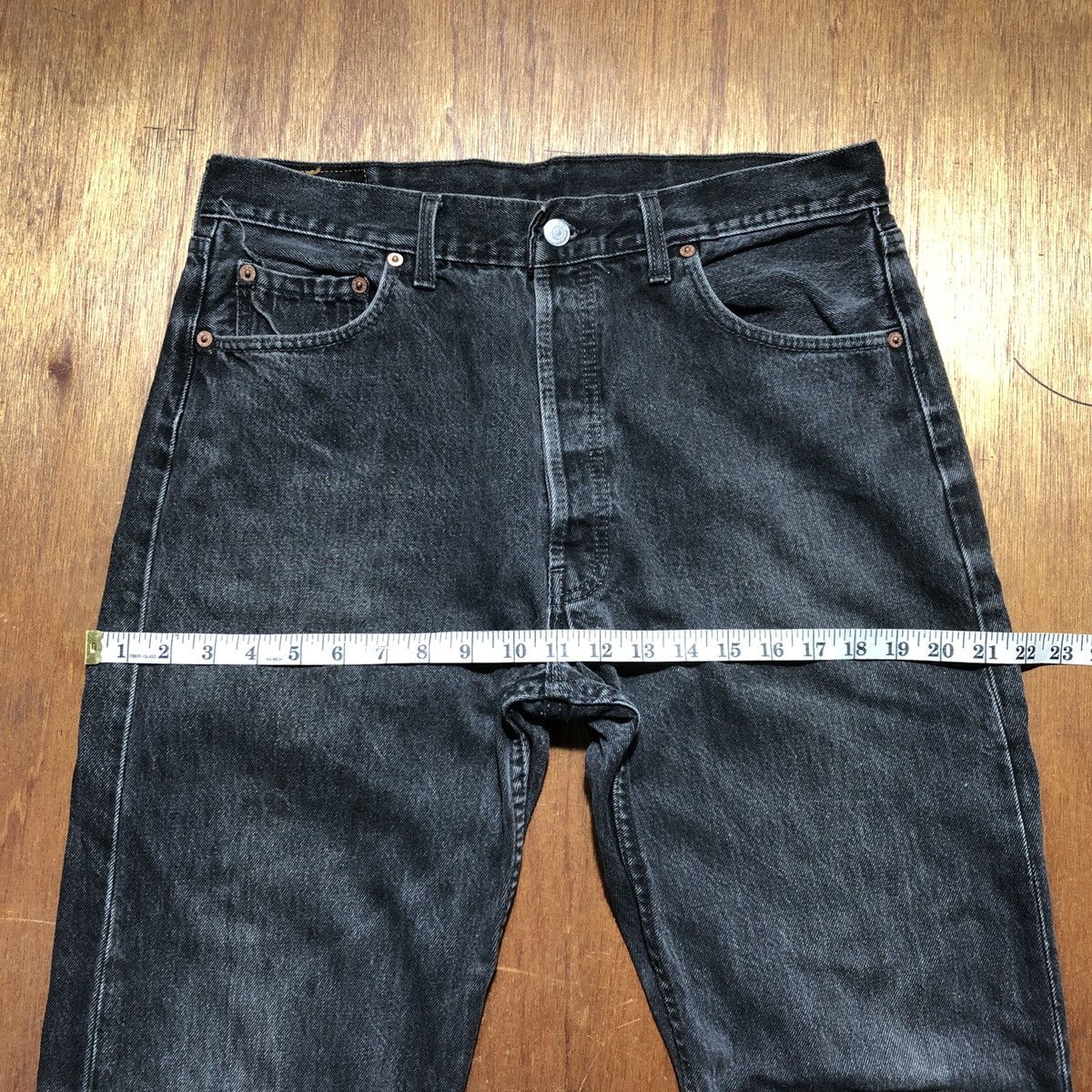 Levi's Vintage Levis 501 Super Black 1995 Size US 36 / EU 52 - 6 Thumbnail