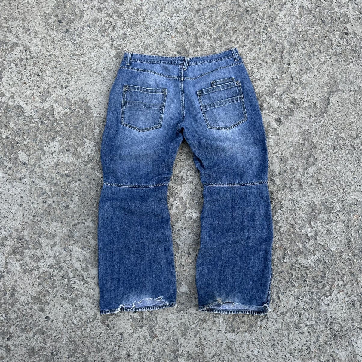 If Six Was Nine Vintage Japanese Style Double Knee Jeasn Size 38 Y2K 00s Size US 38 / EU 54 - 2 Thumbnail