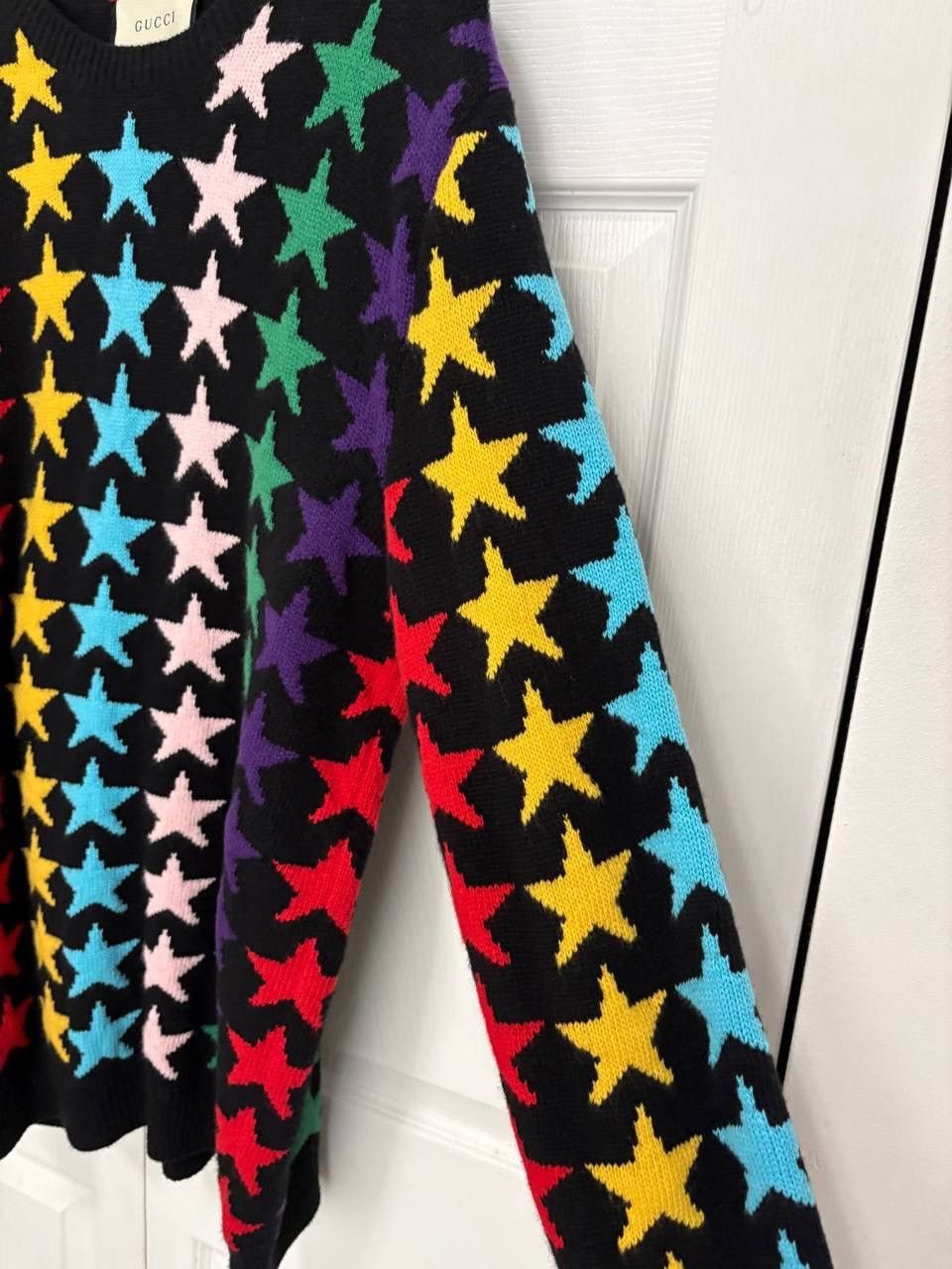 Gucci Gucci Wool Rainbow Star Instarsia Sweater Size US M / EU 48-50 / 2 - 4 Thumbnail