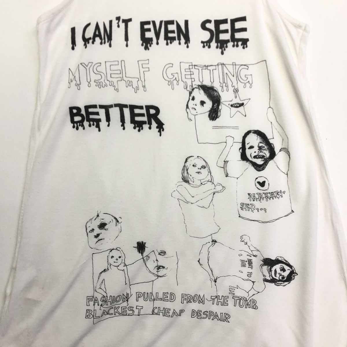 Designer × Japanese Brand Macabre Comic Genius Grafiti Art Tank Top Shirt Size M / US 6-8 / IT 42-44 - 3 Thumbnail
