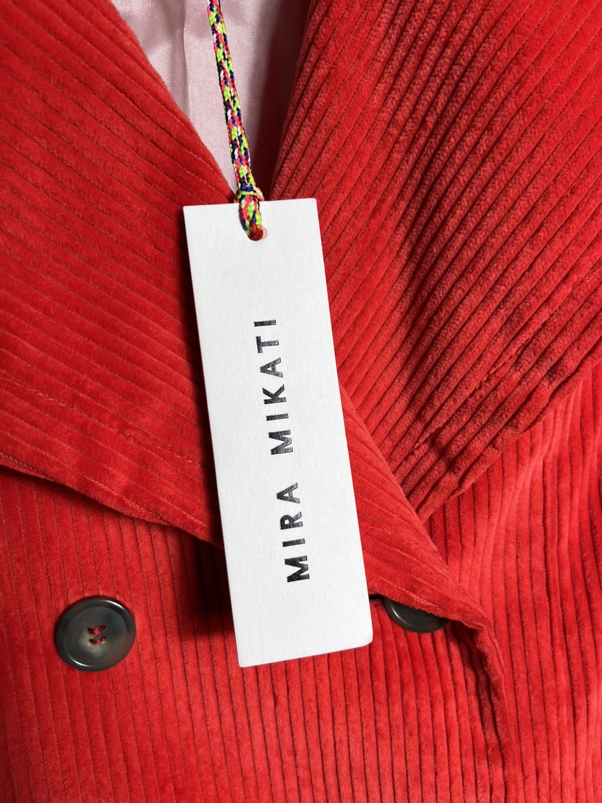 Mira Mikati Mira Mikati cotton coat velvet jacket red burn fat not fuel Size XS / US 0-2 / IT 36-38 - 8 Thumbnail