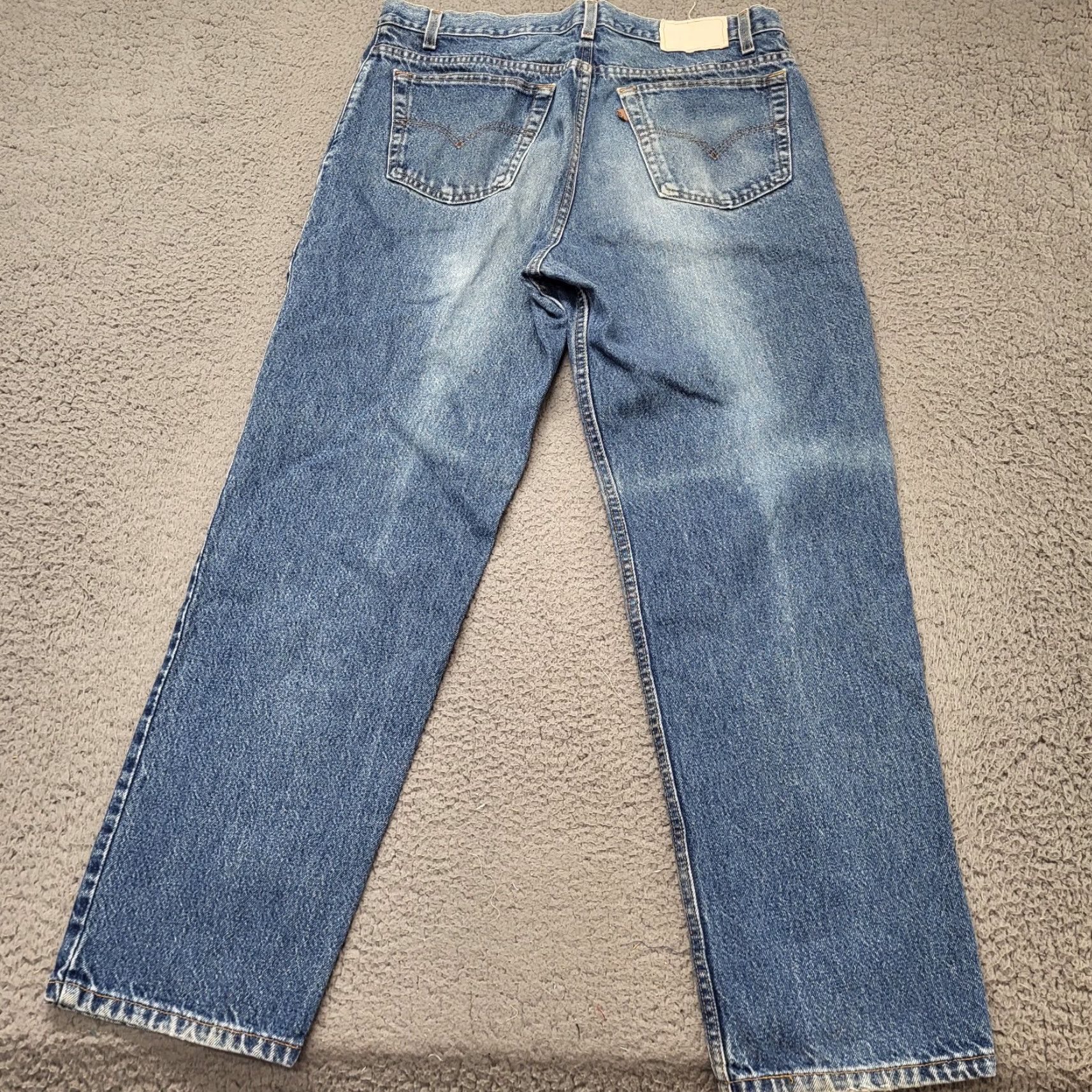 Levi's VINTAGE Levi's 505 Jeans Men’s 36x30 Blue Relaxed Fit Brown Tab Made In USA Jeans Mens 36x30 Blue Relaxed Fit 505 USA 90s Size US 36 / EU 52 - 3 Thumbnail