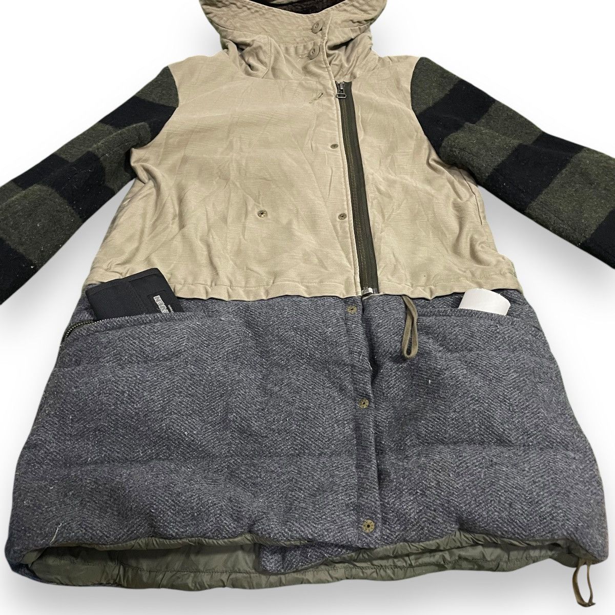 Blanc Noir BLANC MULTICOLOR WOOL + COTTON HOODIE JACKET Size US M / EU 48-50 / 2 - 4 Thumbnail