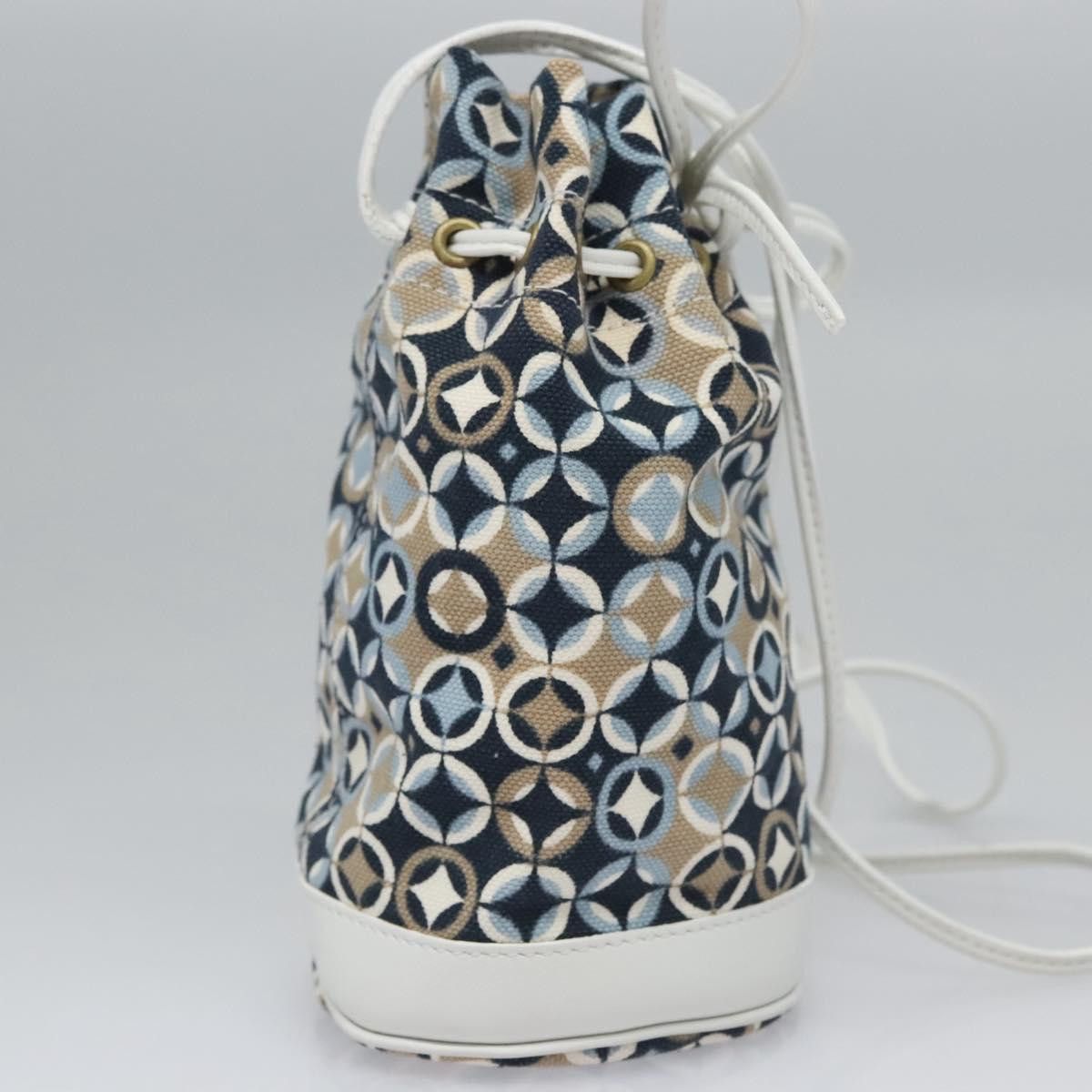 Celine CELINE Shoulder Bag Canvas Blue Beige White Size ONE SIZE - 5 Thumbnail