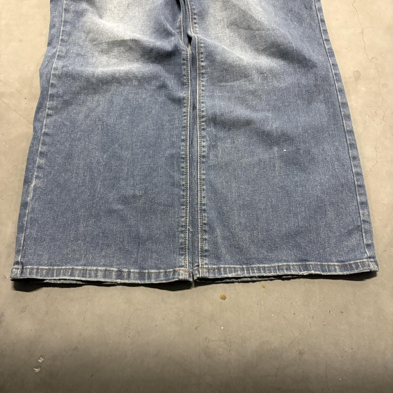 Japanese Brand × Vintage Crazy Vintage Y2K/2000s Baggy Curvy Medium Wash Denim Jeans! Size US 42 / EU 58 - 5 Thumbnail