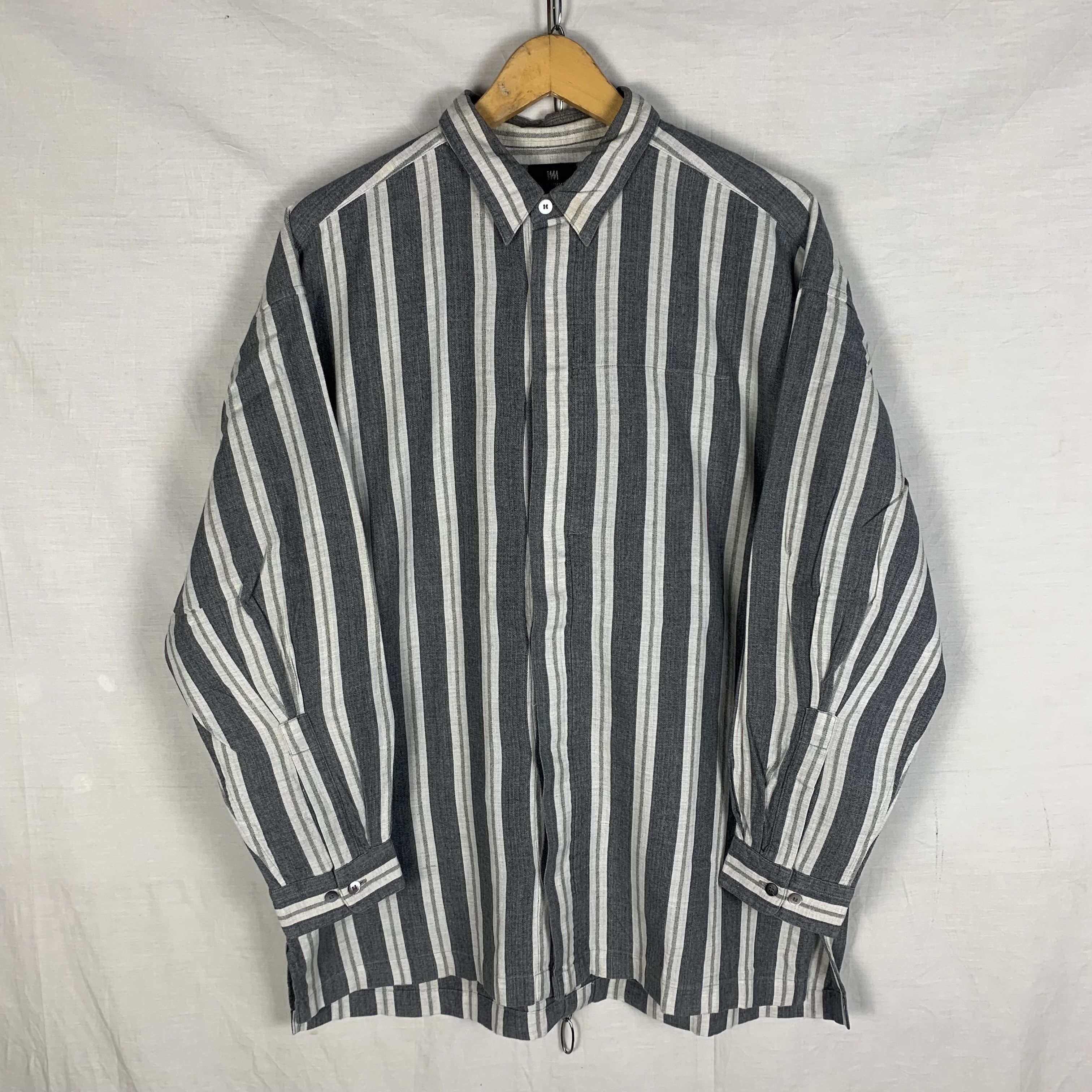 Issey Miyake Issey Miyake Striped Shirt Size US M / EU 48-50 / 2 - 1 Thumbnail