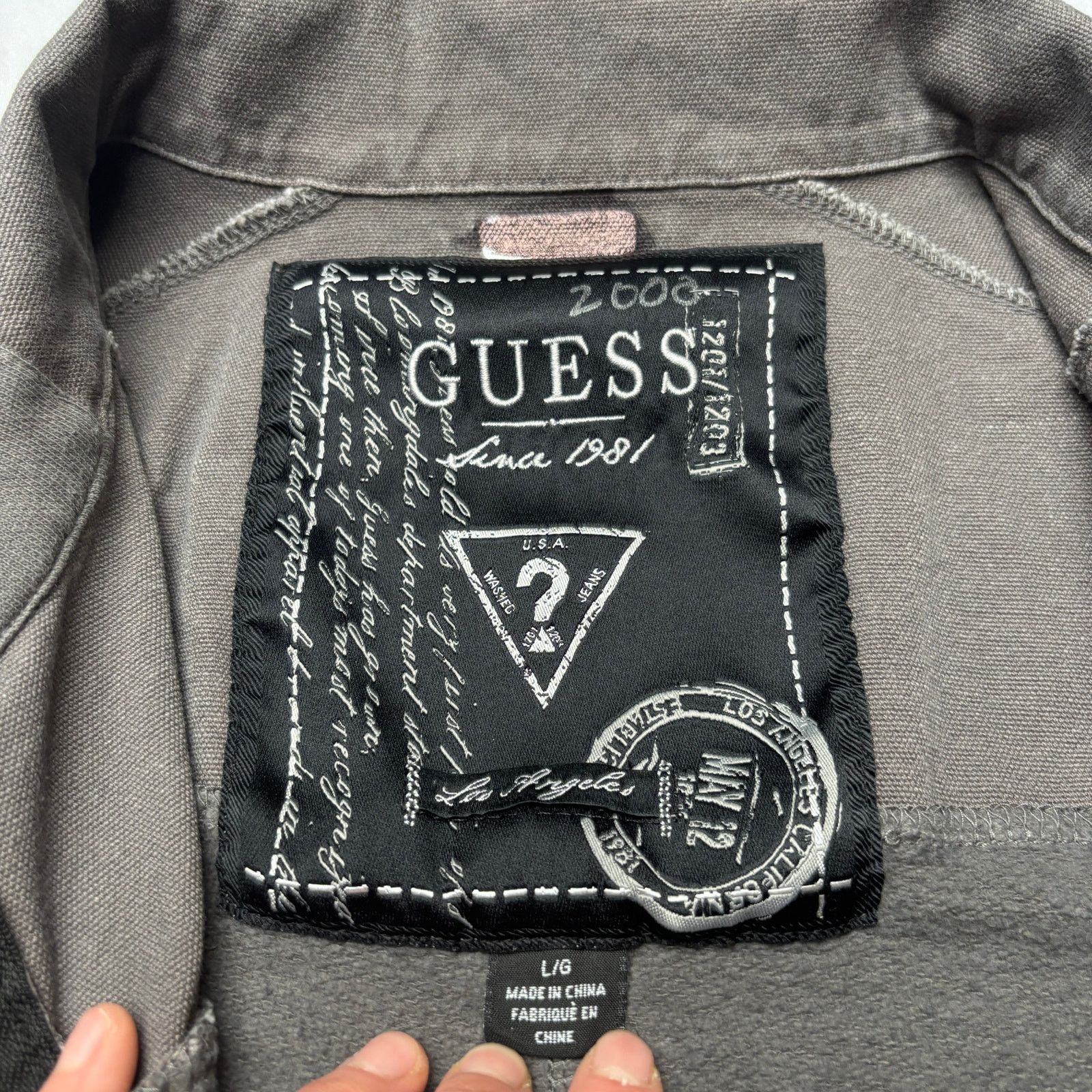 Guess Vintage 2000s Guess Jacket Pocket Utility Chore Men's Large Size US L / EU 52-54 / 3 - 4 Thumbnail