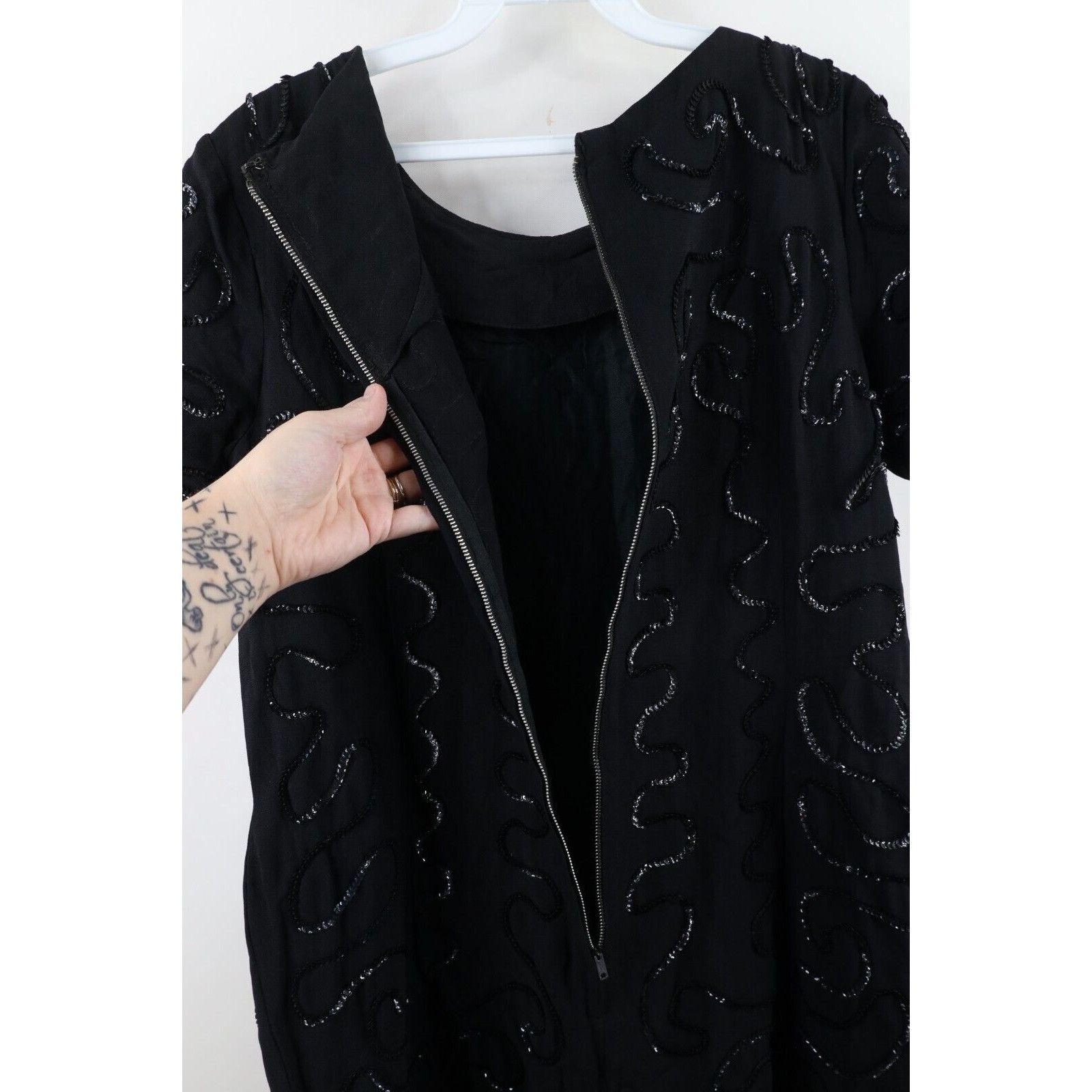 Vintage Vintage 60s 70s Rockabilly Distressed Sequined Dress Size M / US 6-8 / IT 42-44 - 13 Thumbnail