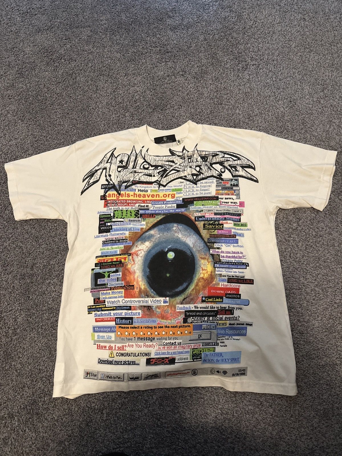 HELLSTAR 🔥Rare Size Small Hellstar Links Tee - New🔥 Size US S / EU 44-46 / 1 - 1 Thumbnail