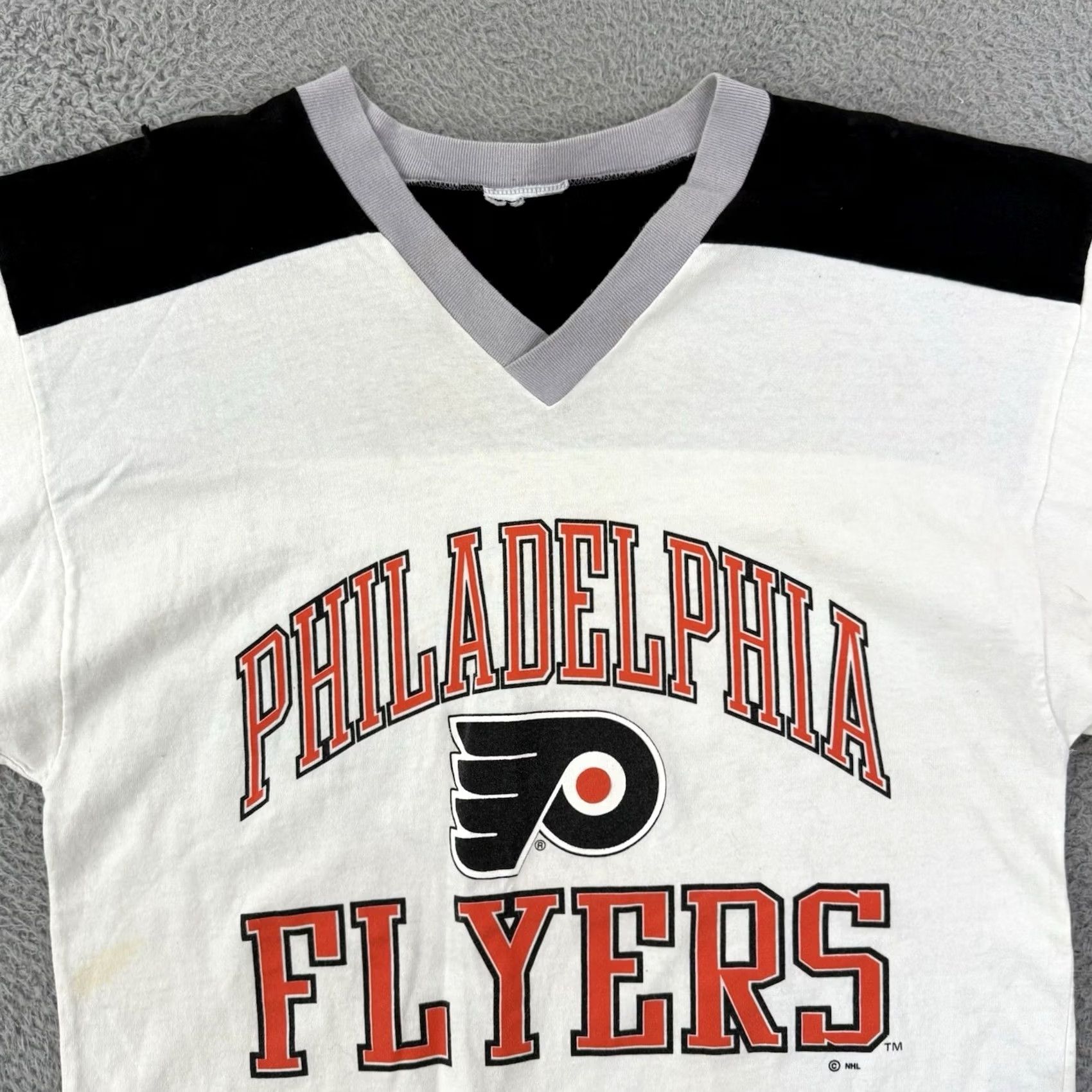 Logo Athletic VINTAGE Philadelphia Flyers Shirt Mens M 90s Logo Athletic NHL Hockey Sport White Cotton Short Sleeve Crew Neck Size US M / EU 48-50 / 2 - 3 Thumbnail