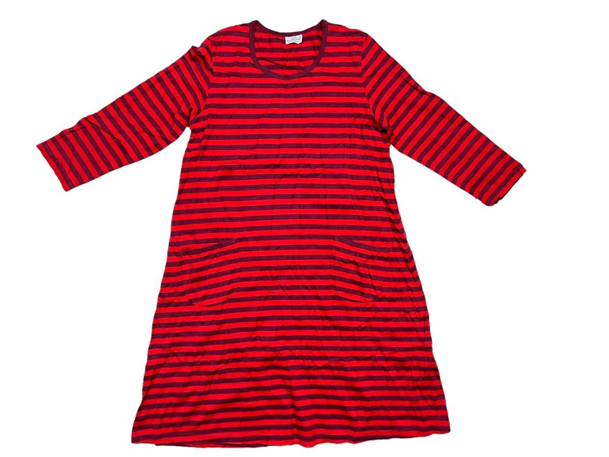 Marimekko Marimekko Striped Grunge Mini Dress Made In Finland Designer Size M / US 6-8 / IT 42-44 - 1 Thumbnail
