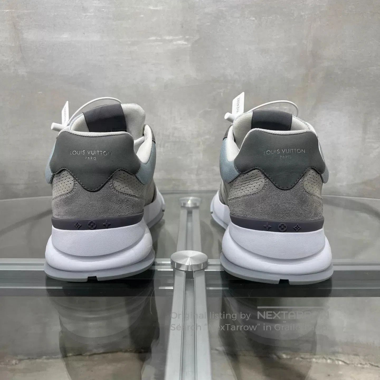Louis Vuitton Gray Low-Top Sneakers Size 8. Size US 8 / EU 41 - 6 Thumbnail