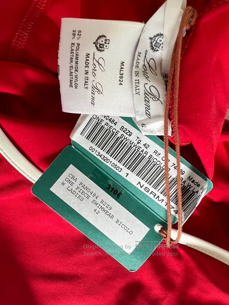 Loro Piana Loro Piana Red Swimsuit Size S / US 4 / IT 40 - 2 Thumbnail