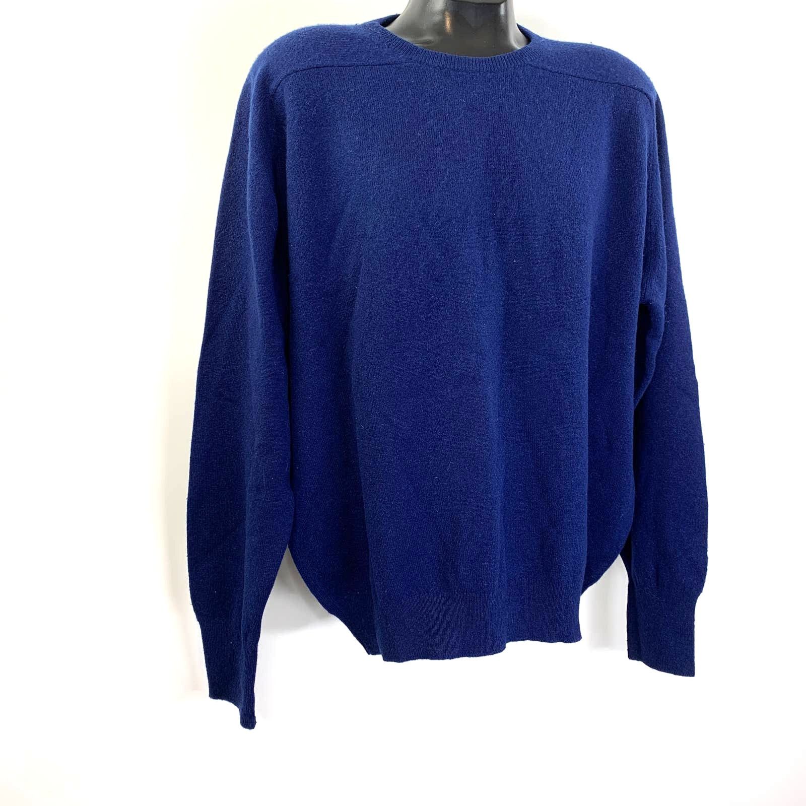Lands' End Vintage Lands End Wool Crewneck Pullover Sweater Size US XL / EU 56 / 4 - 2 Thumbnail