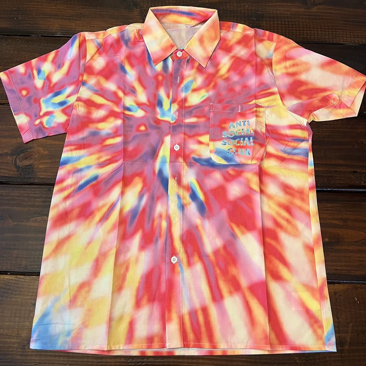 Anti Social Social Club Anti Social Social Club Colorblind Tie Dye Button Up Shirt Size US S / EU 44-46 / 1 - 2 Thumbnail