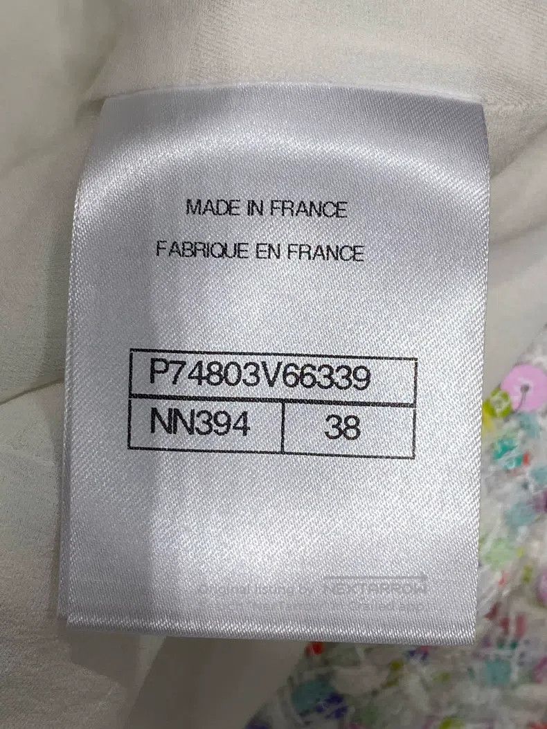 Chanel Chanel 23-year-old white colourful tweed coat Size XS / US 0-2 / IT 36-38 - 5 Thumbnail
