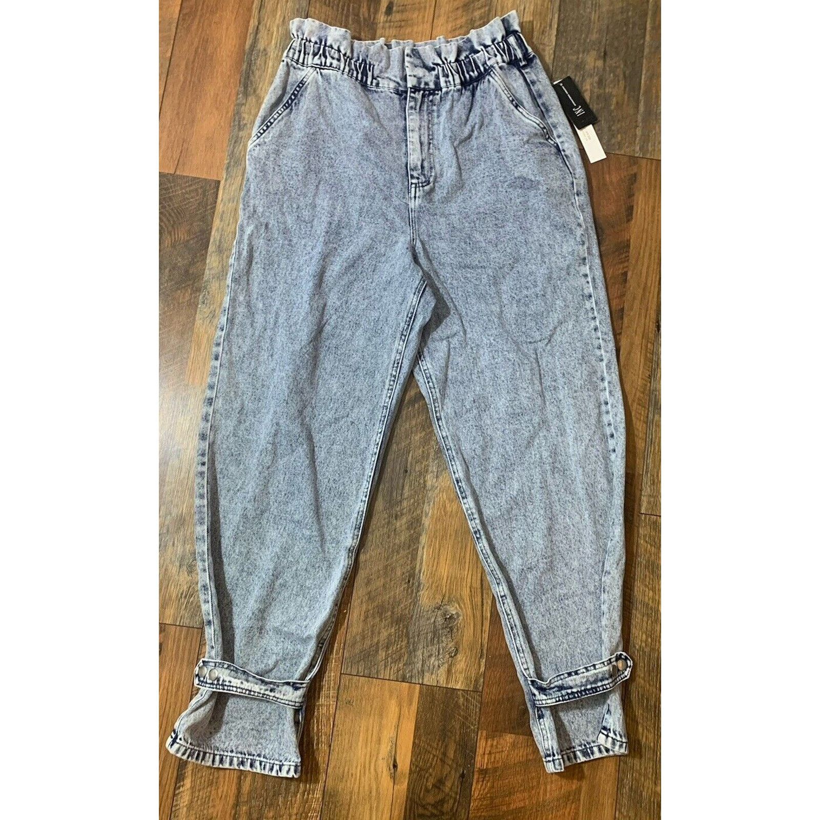 Other CULPOS X INC Paper Bag Waist Acid Wash Jeans Size 10 NWT Size 32" / US 10 / IT 46 - 3 Thumbnail