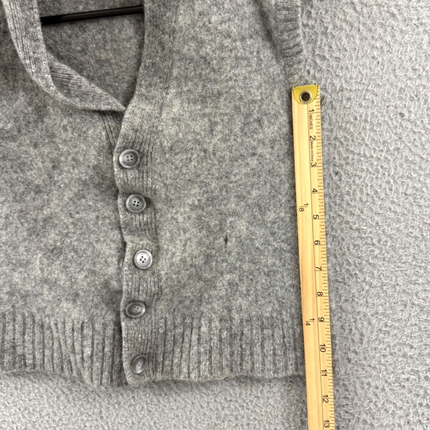 Vintage VINTAGE Centura Center Sweater Vest Girls Medium Gray Wool Knit 90s Preppy Size M / US 6-8 / IT 42-44 - 7 Thumbnail