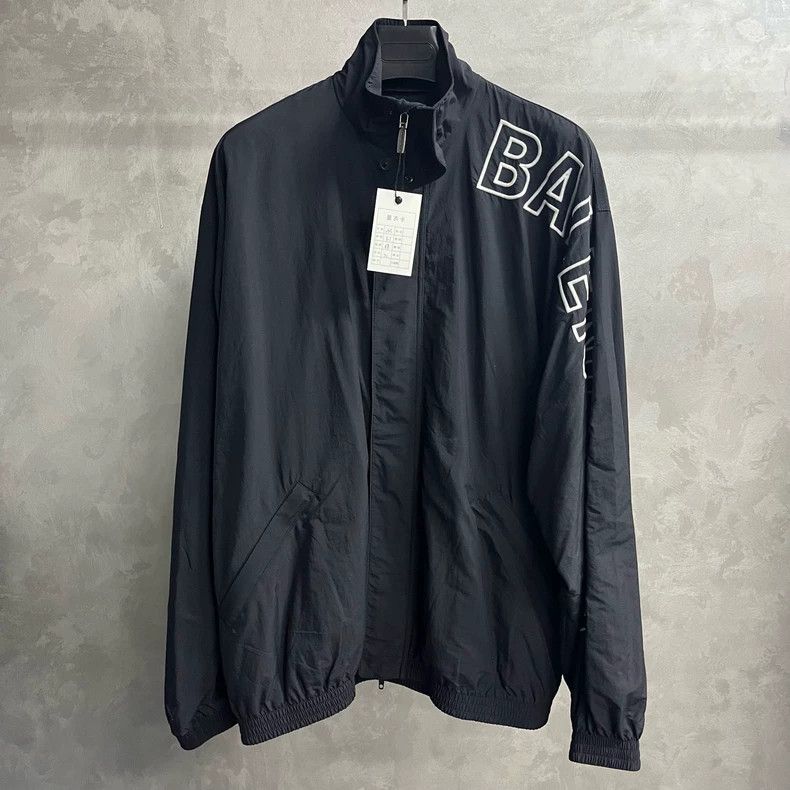 Balenciaga Balenciaga Black monogrammed zip collar blazer jacket 2505- Size US XXS / EU 40 - 1 Thumbnail