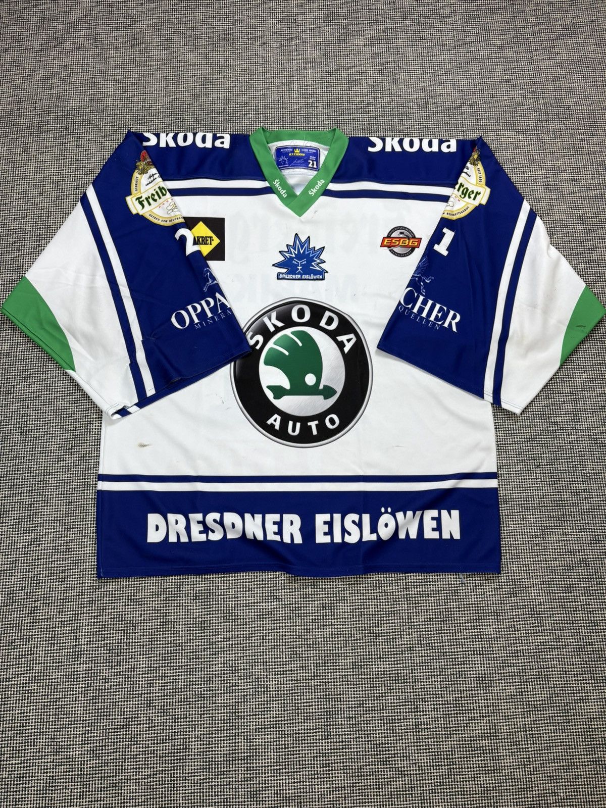 Other 08/09 Game Worn Dresdner Eislowen #21 Marik hockey jersey Size US XXL / EU 58 / 5 - 1 Thumbnail