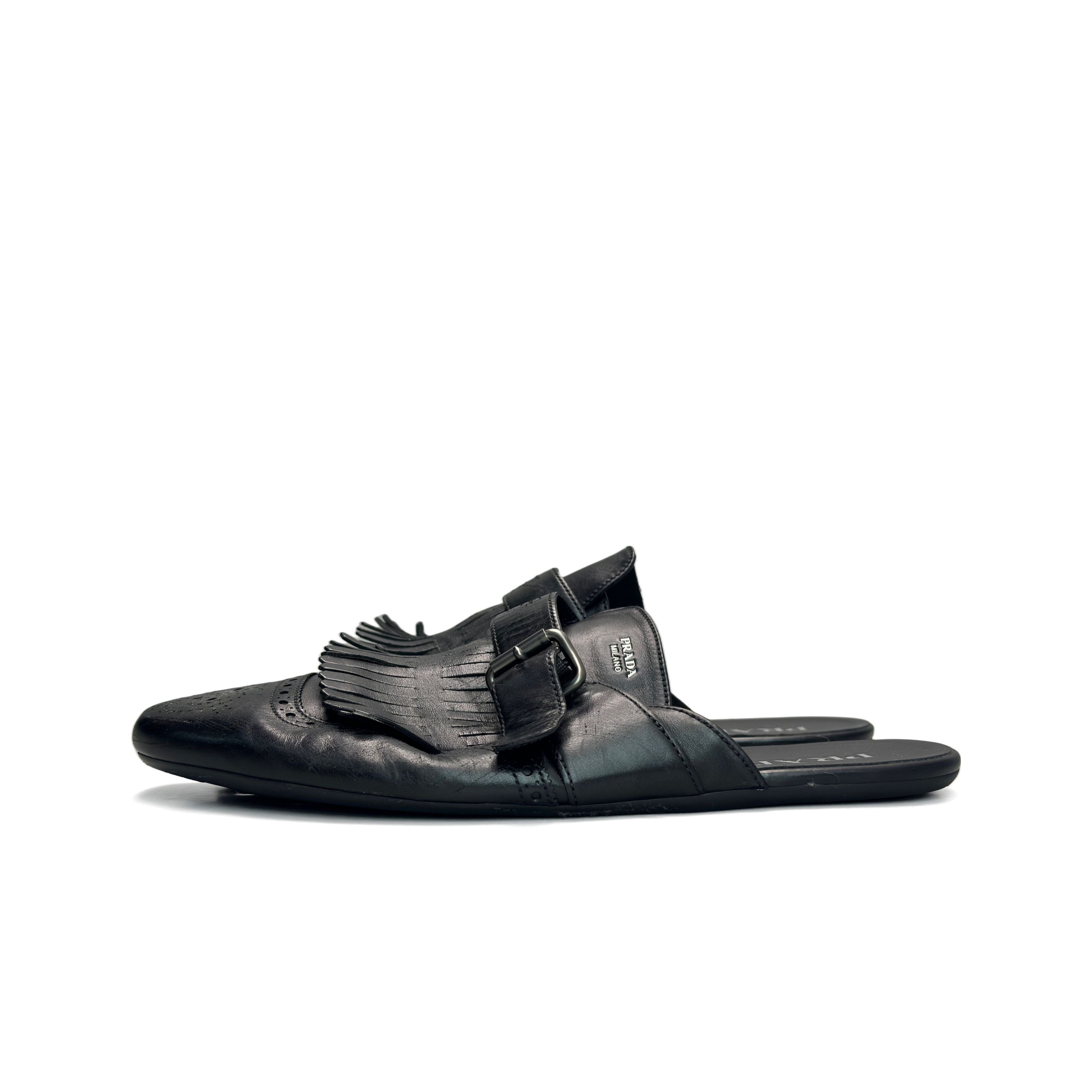 Prada Prada Fringe Monk Strap Mules Size 43 Size US 10 / EU 43 - 1 Thumbnail