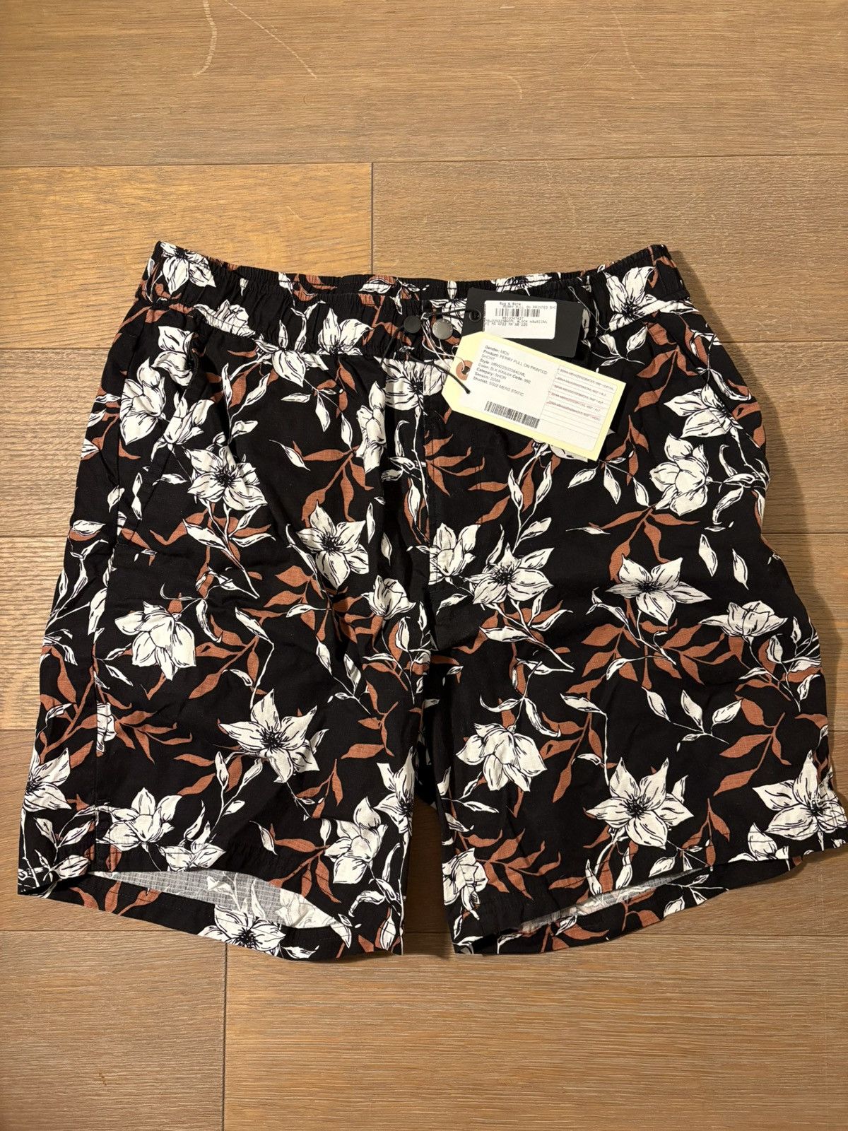 Rag & Bone Perry Pull On Floral Shorts Size US 32 / EU 48 - 1 Thumbnail