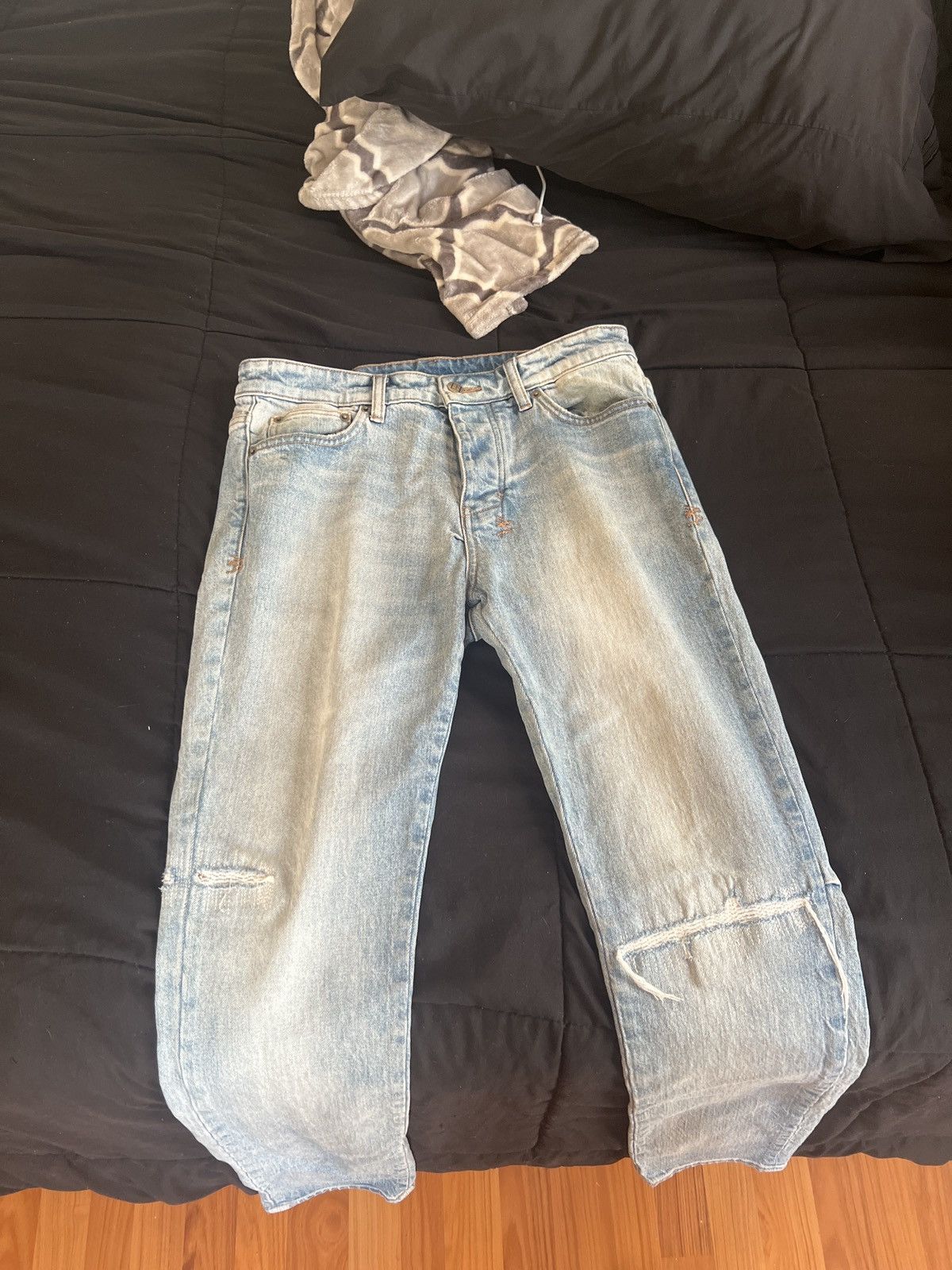 Ksubi Light blue ripped ksubi jeans | Grailed
