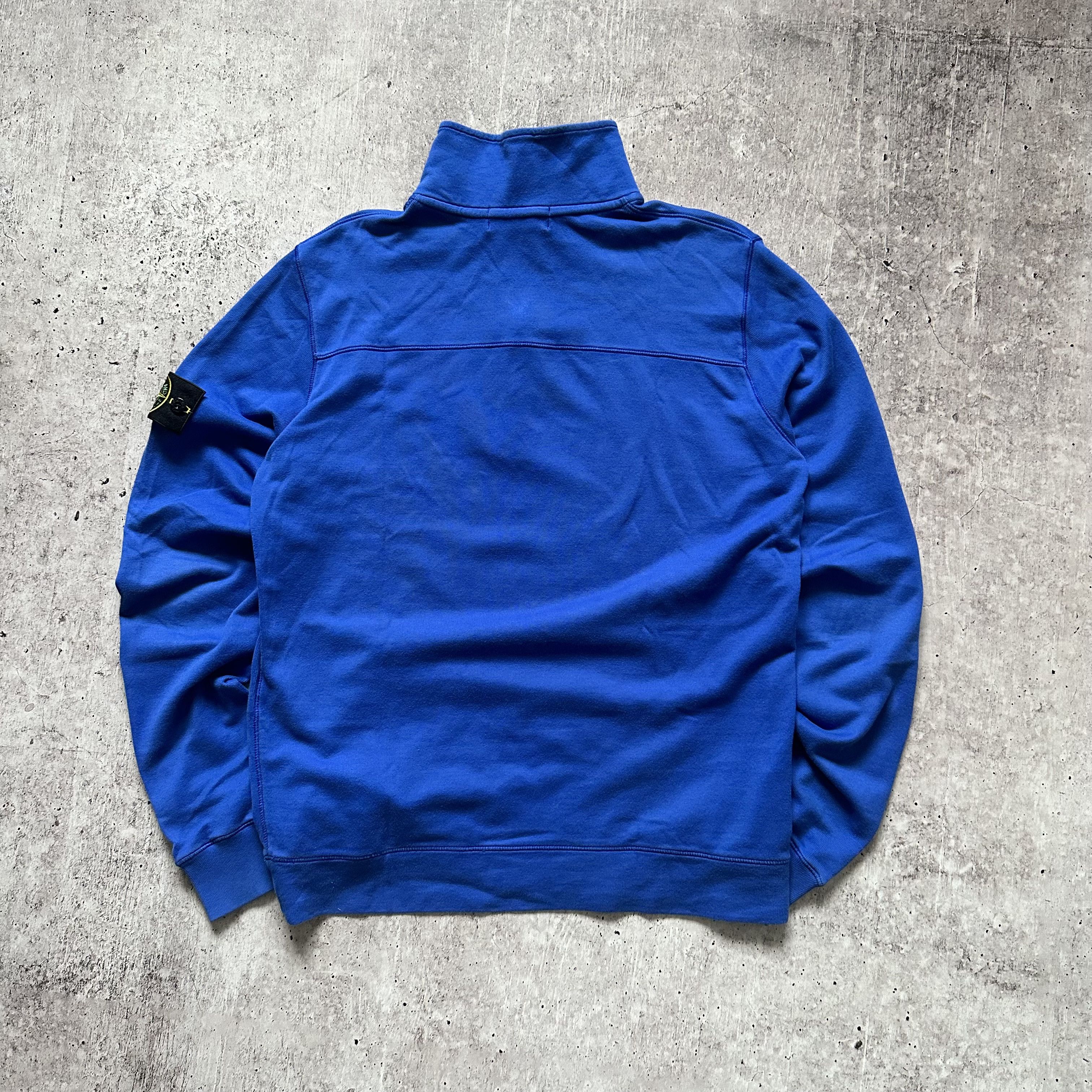 Stone Island Stone Island 1/3 Zip + Button High Neck Track Sweatshirt Size US L / EU 52-54 / 3 - 3 Thumbnail