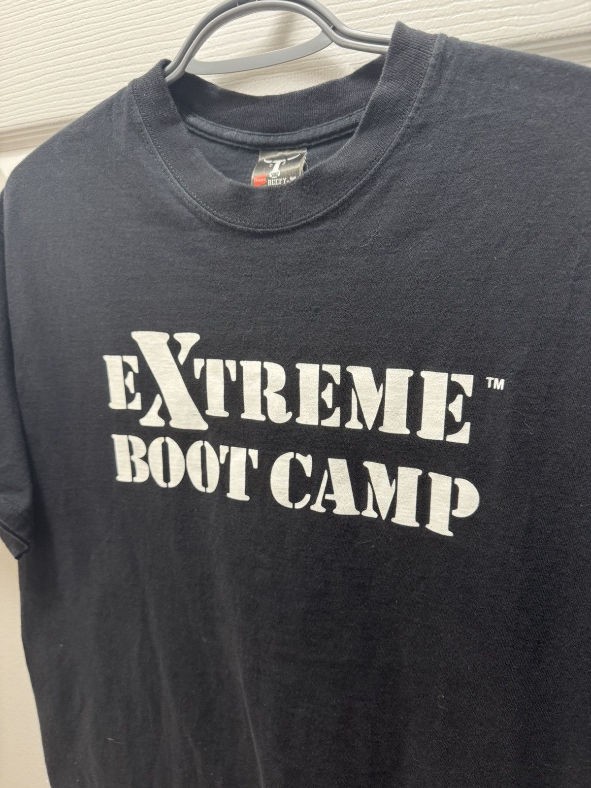 Hanes Hanes Beefy eXtreme Boot Camp Military Vintage Shirt Rare Size US L / EU 52-54 / 3 - 2 Thumbnail